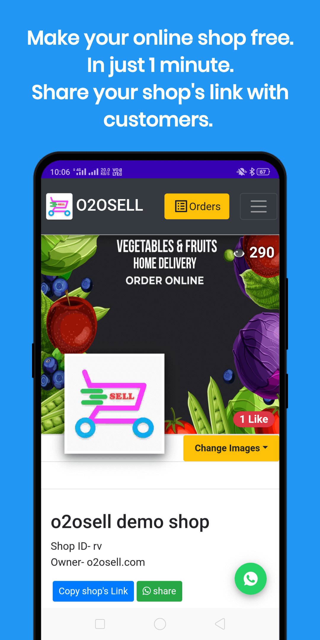 O2osell Dukaan Create your online shop / store in 1 minute.