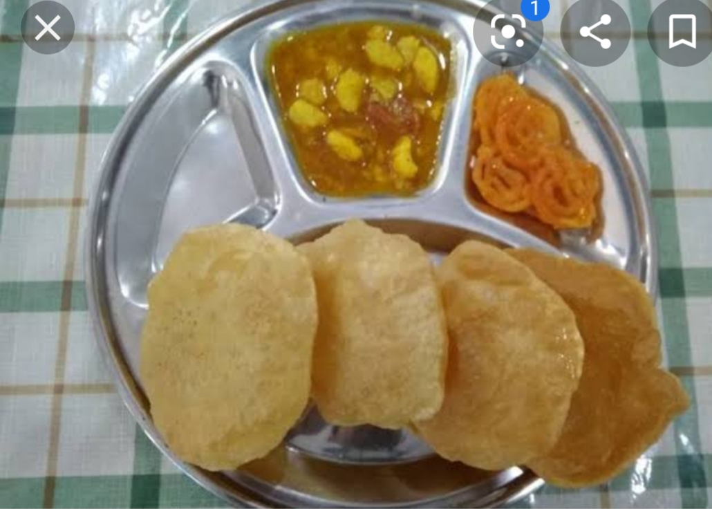 Puri sabji jalebi image