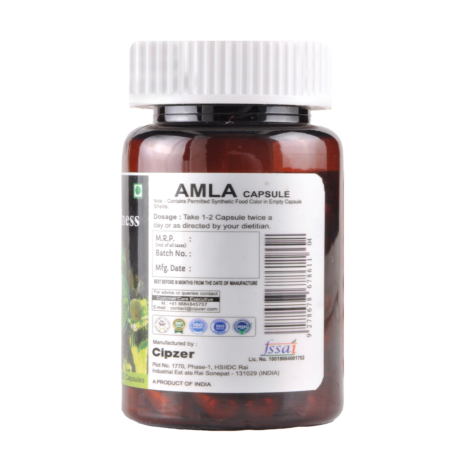 Cipzer Amla capsule | Works wonders on your immunity(Pack of 1) -30 Capsules image