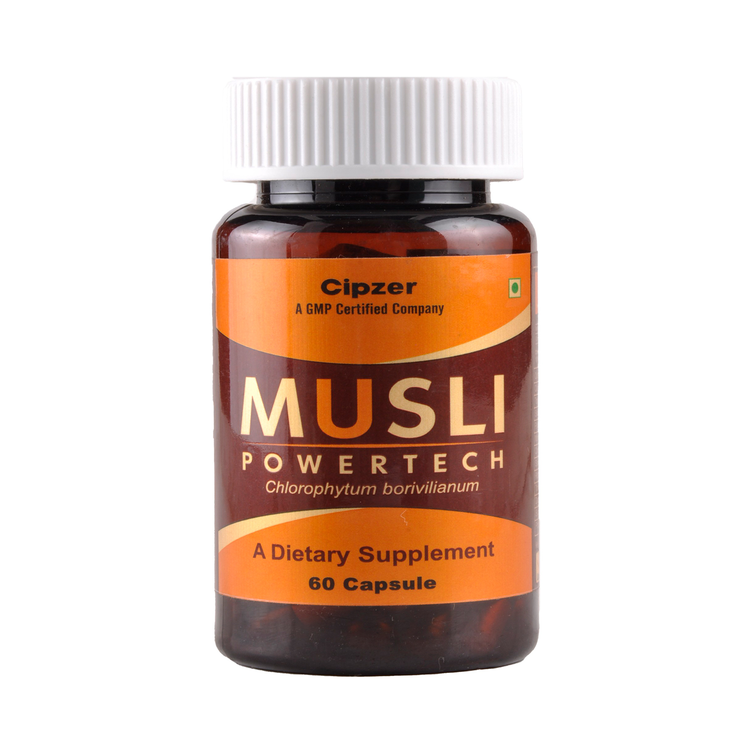 Cipzer Musli Powertech Capsule|Beneficial in boosting saxual performance|Useful in increasing saxual timing(Pack of 1)-60 Capsules image