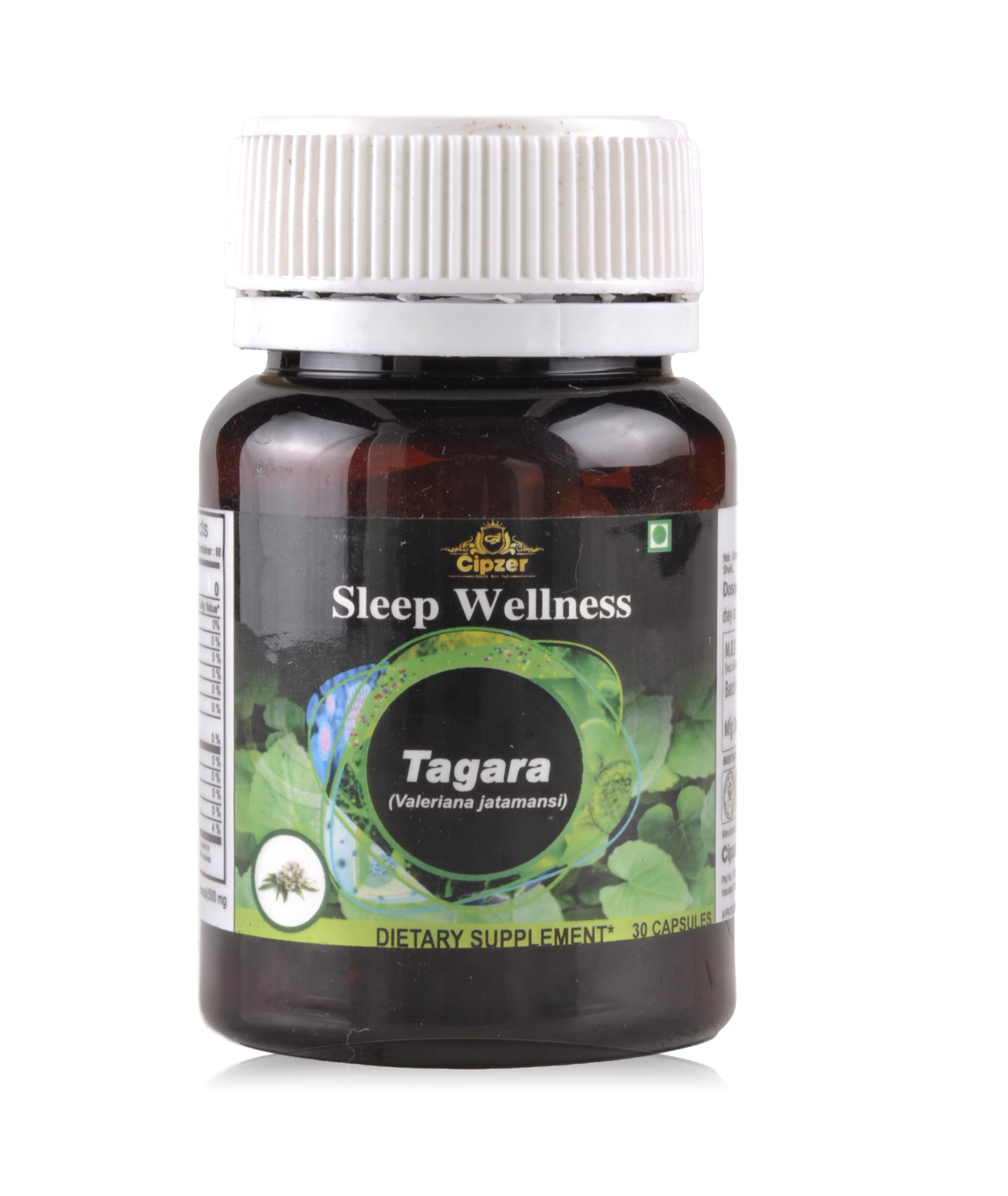 Cipzer Tagara  Capsule | Known for improving the quality of sleep and relaxing the nervous system-(Pack of 1)60 Capsules image