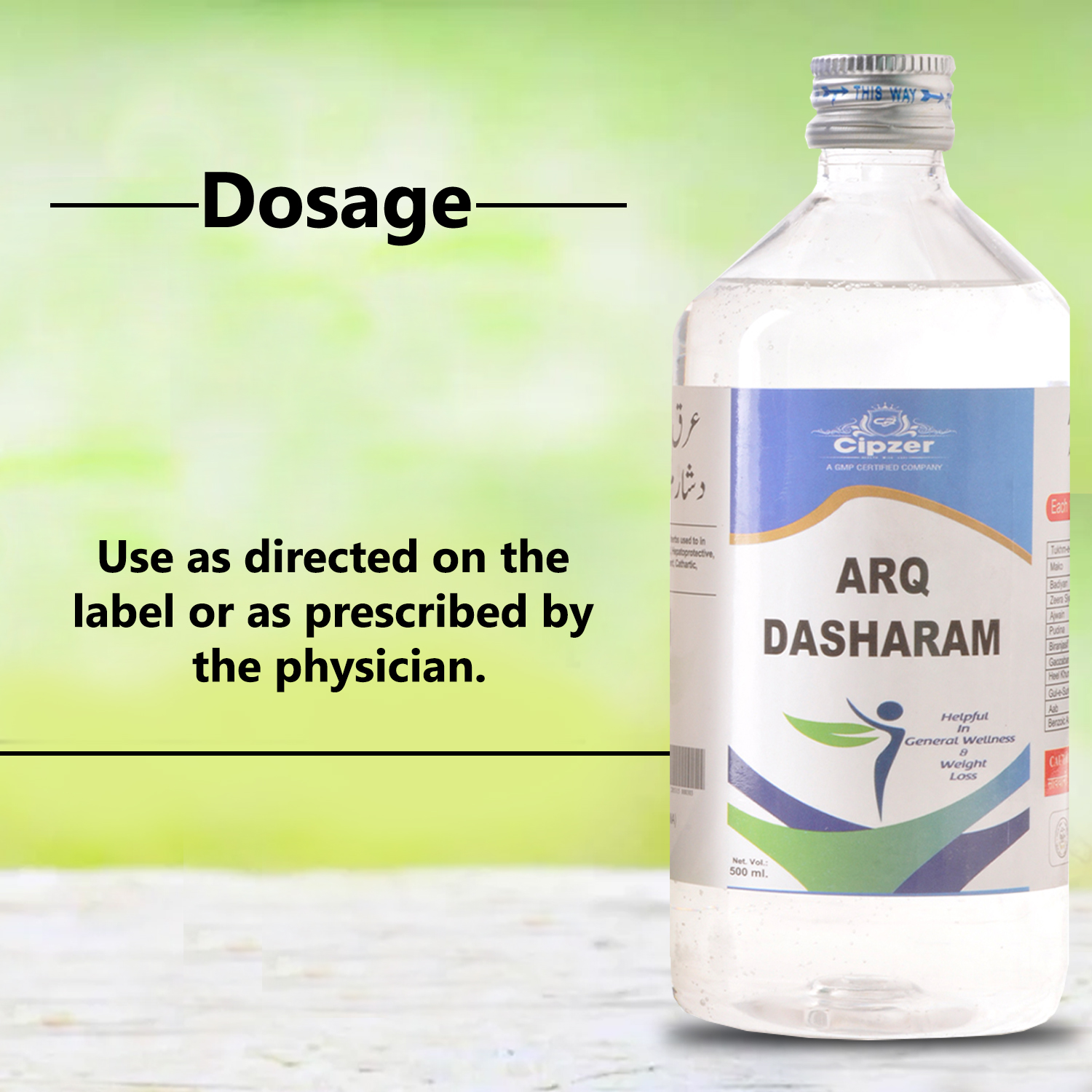 Cipzer Arq Dasharam|Helpful In General Wellness And Weight Loss (Pack of 1)-500 ml image