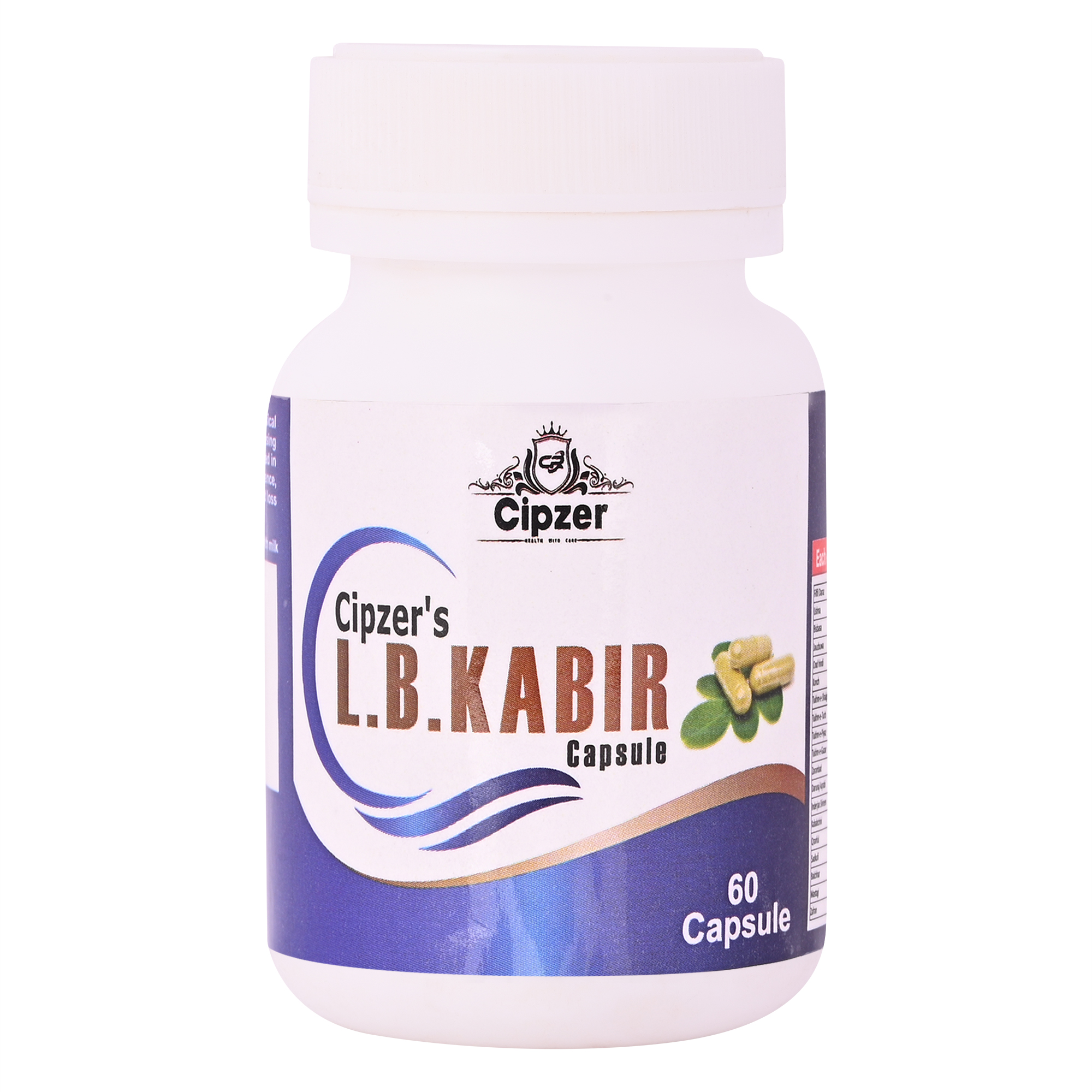 Cipzer L.B.Kabir Capsule | Improves physical strength and increases men’s stamina and performance(Pack of 1)-60 Capsules image