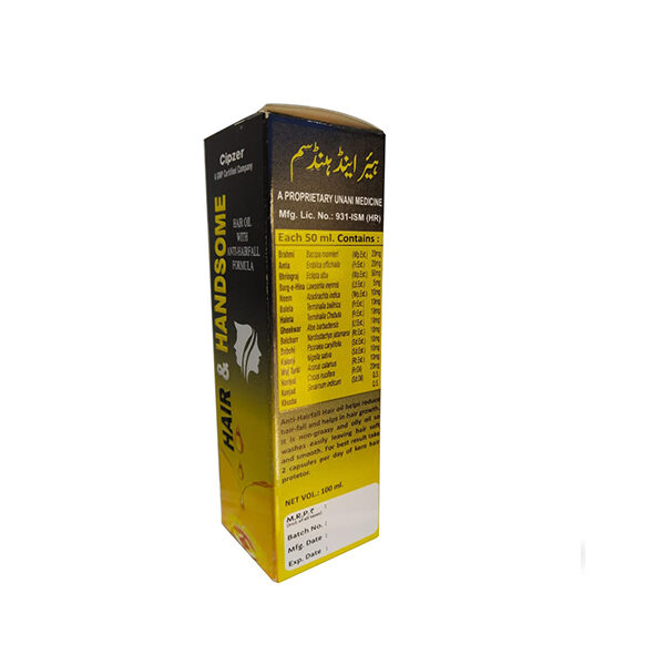 Cipzer Hair & Handsome Oil|Beneficial for hair growth(Pack of 1)-100 ml image