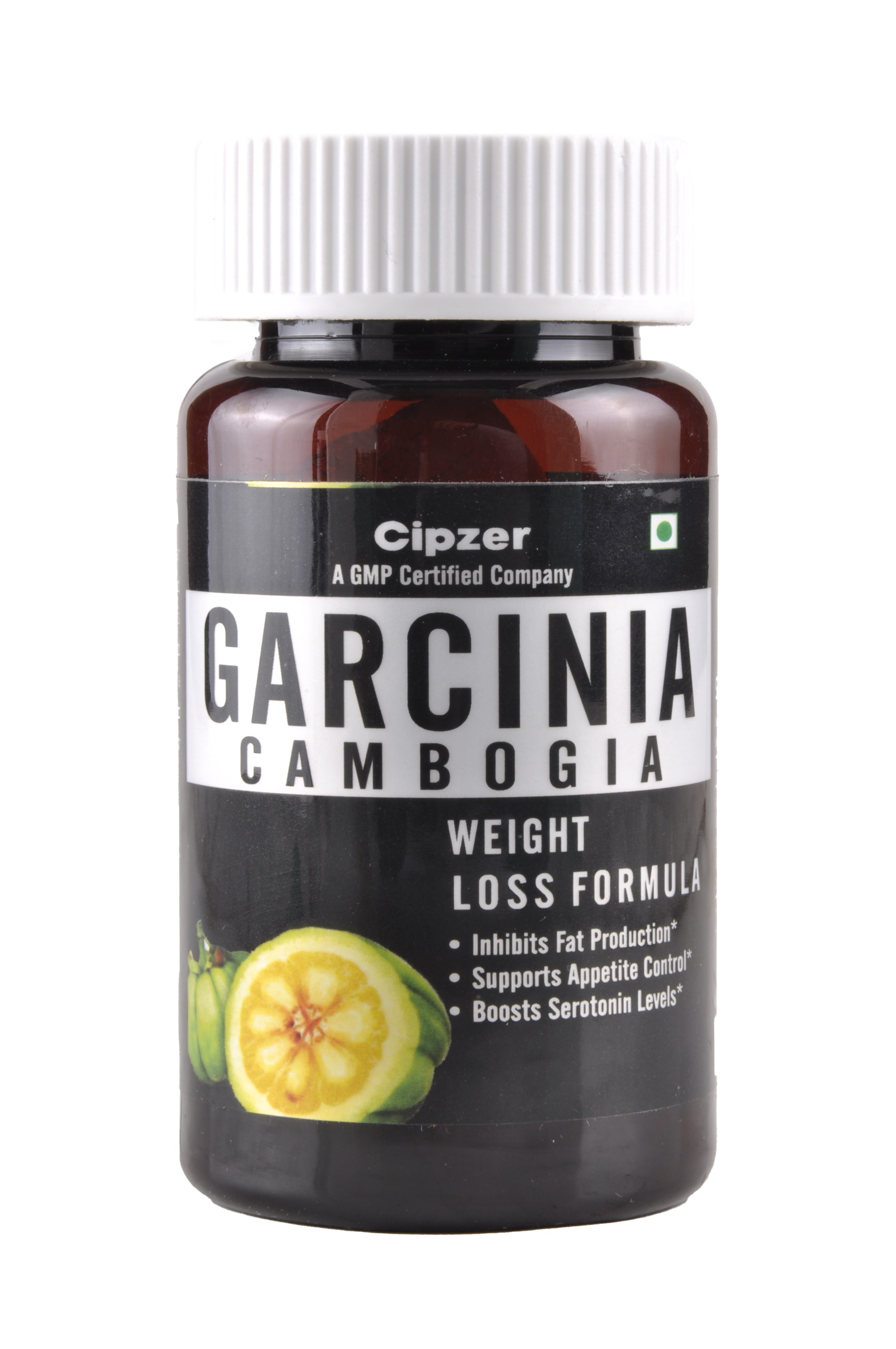 Cipzer Garcinia Cambogia | Helps in reducing weight, abdominal fat and obesity(Pack of 1)-60 Capsule  image