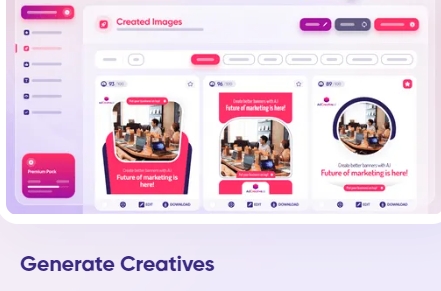 Social media image post generator one click bulk ads creator image