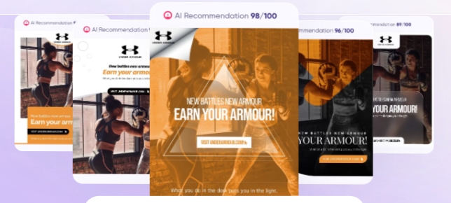 Social media image post generator one click bulk ads creator image