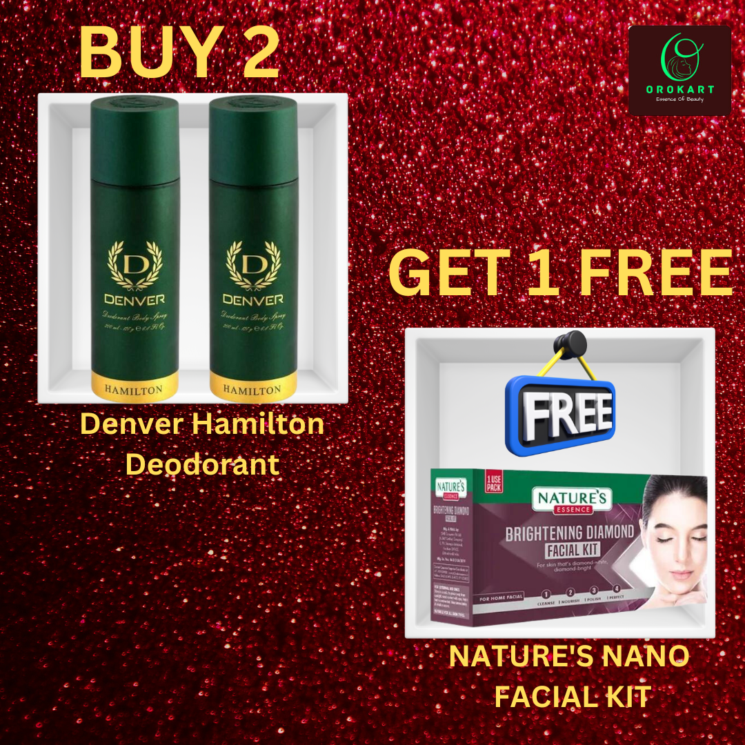 Denver Hamilton Deodorant, Pack Of 2, Each 165 ml, FREE Gift image