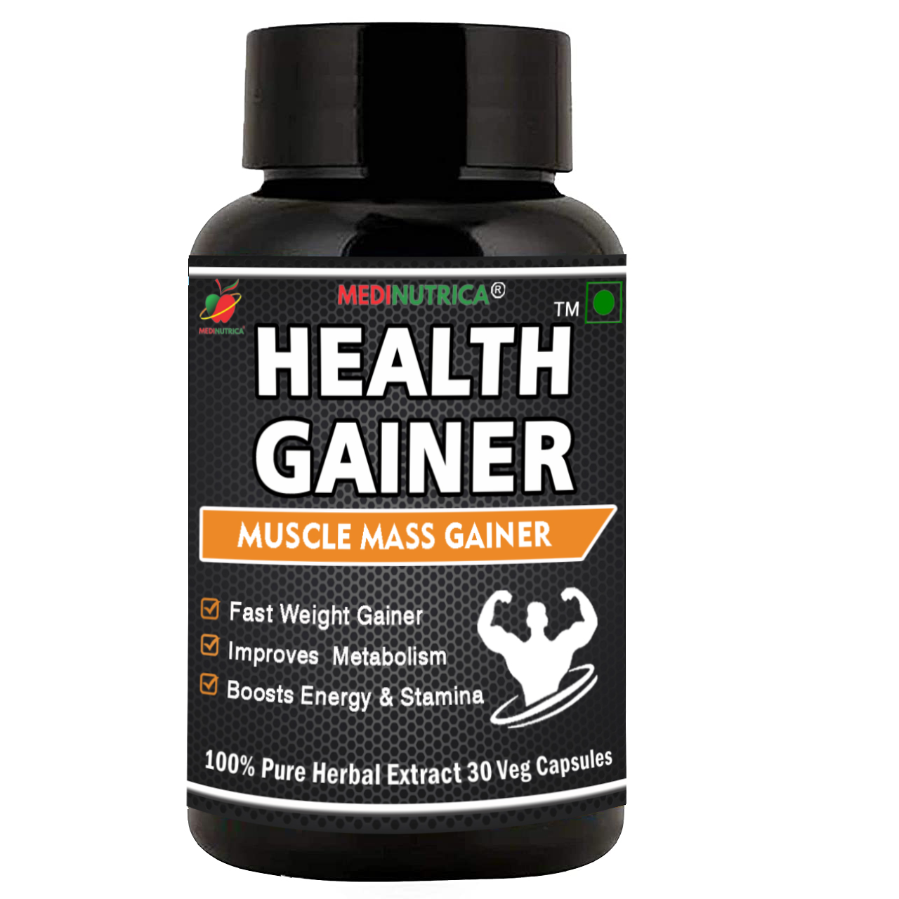 Health Gainer (Weight Gainer) 30 Veg Capsules image