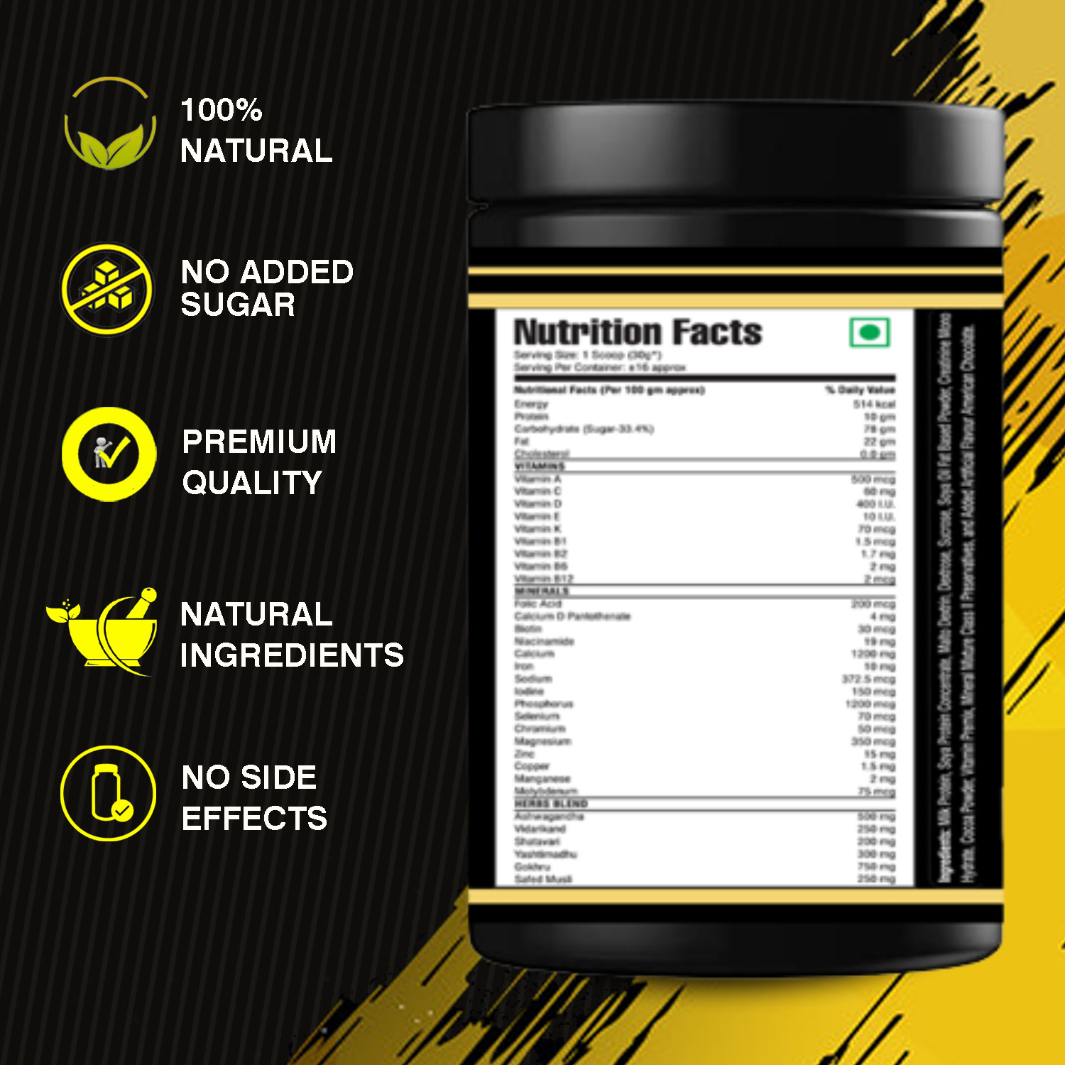 "Muscle Mass Gainer Protein Powder " image