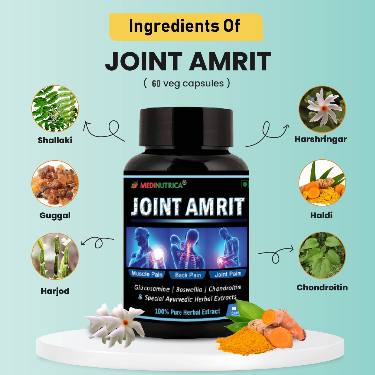 Joint Amrit 60 Veg Joint Pain Relief  Capsules & Tablets image