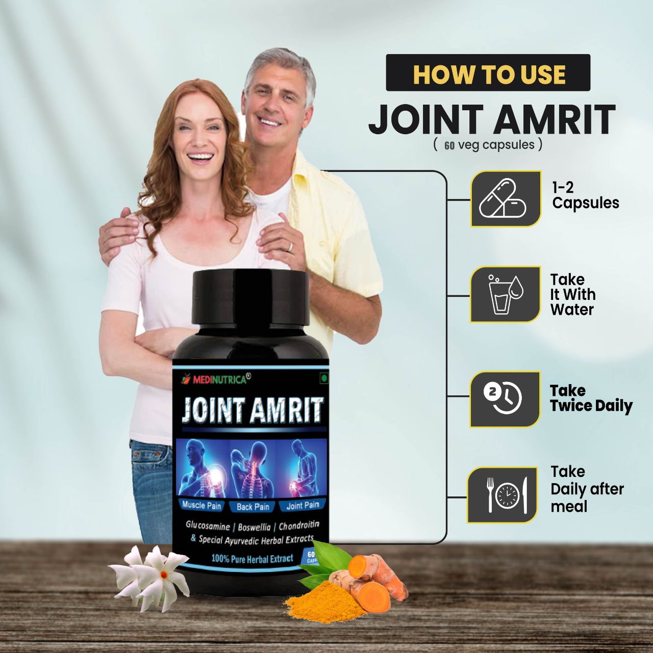 Joint Amrit 60 Veg Joint Pain Relief  Capsules & Tablets image