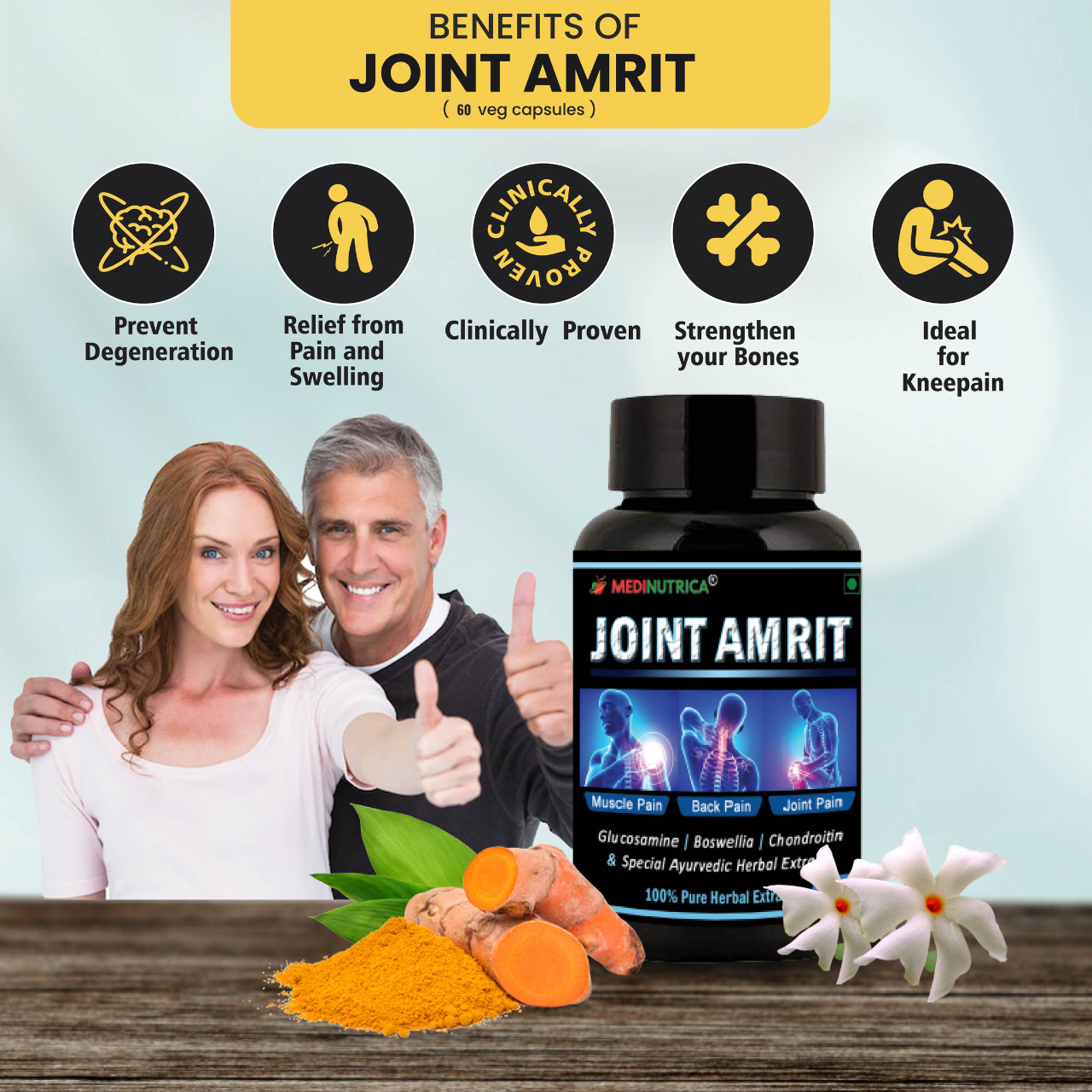 Joint Amrit 60 Veg Joint Pain Relief  Capsules & Tablets image