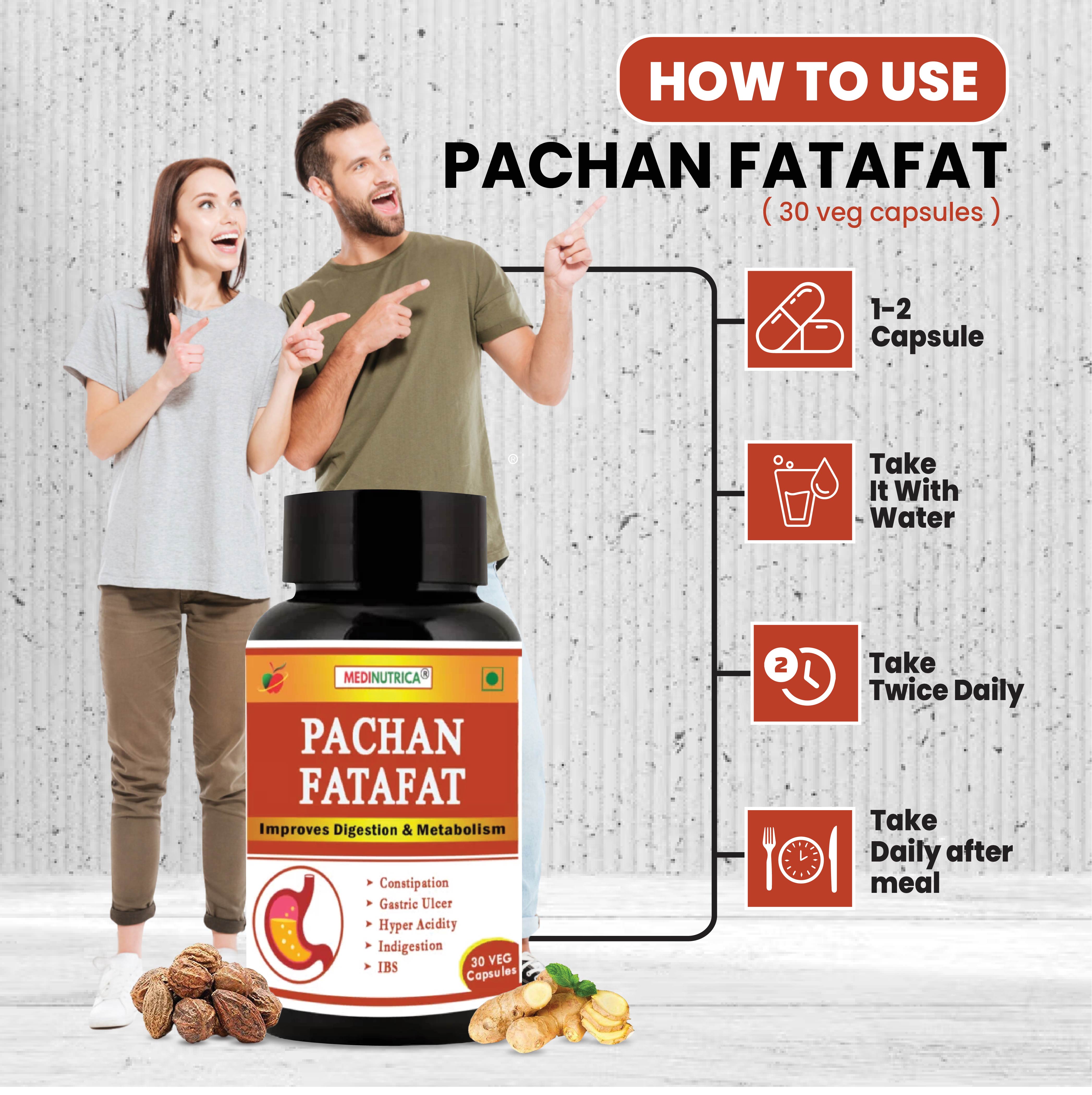 Pachan Fatafat 30 Capsules Solution Digestion Problem image