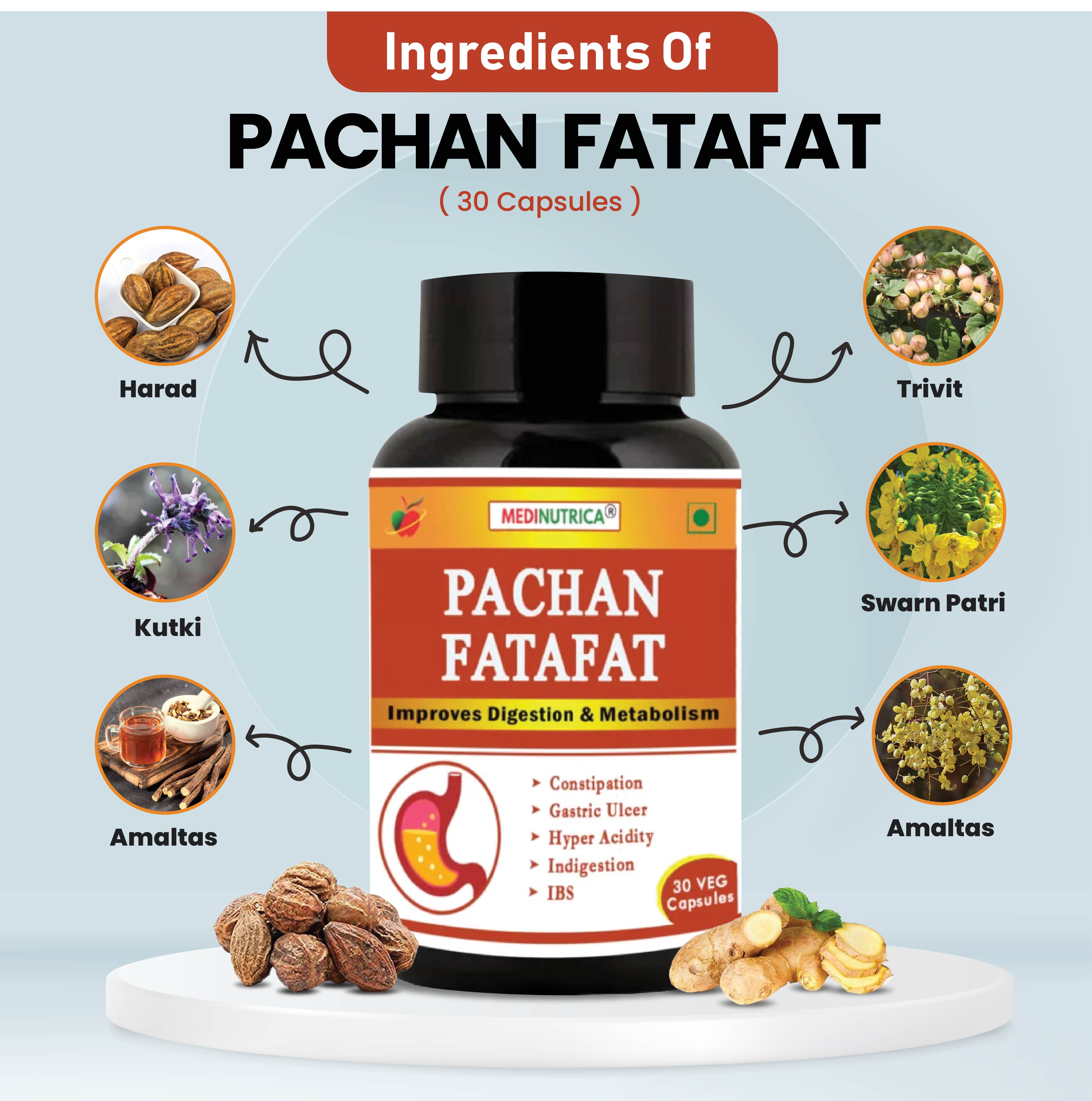 Pachan Fatafat 30 Capsules Solution Digestion Problem image