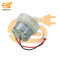 12V DC Gear Motor, Slow Speed 4mm Small Shaft Centre Electric Gearbox Motor 2-Wire Connecting image