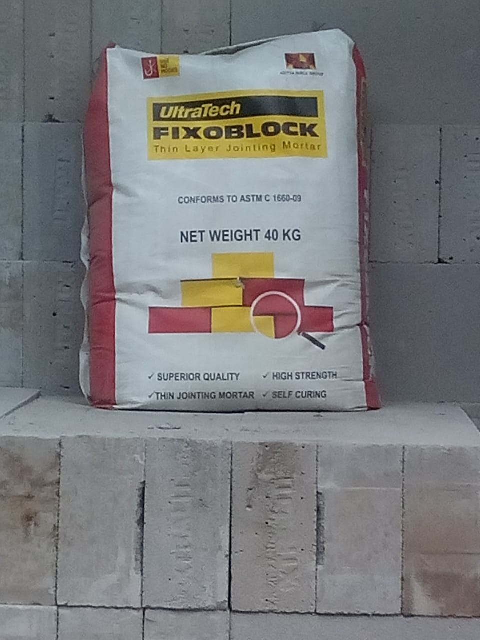 AAC BLOCKS BRICKS CHEMICALS BOND FIXING JOINTING MORTAR ADHESIVE PLA5STER  STORE dealers supplier near me online in hyderabad telangana  call us on 9133413785 image