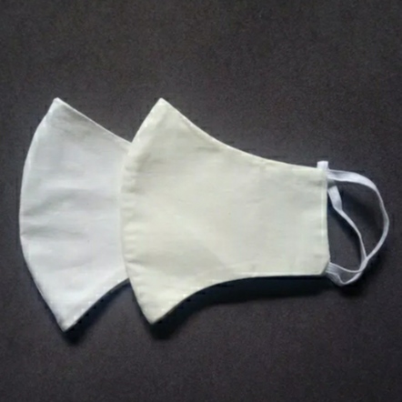 Pair of Reversible Plain Cotton Face Mask image