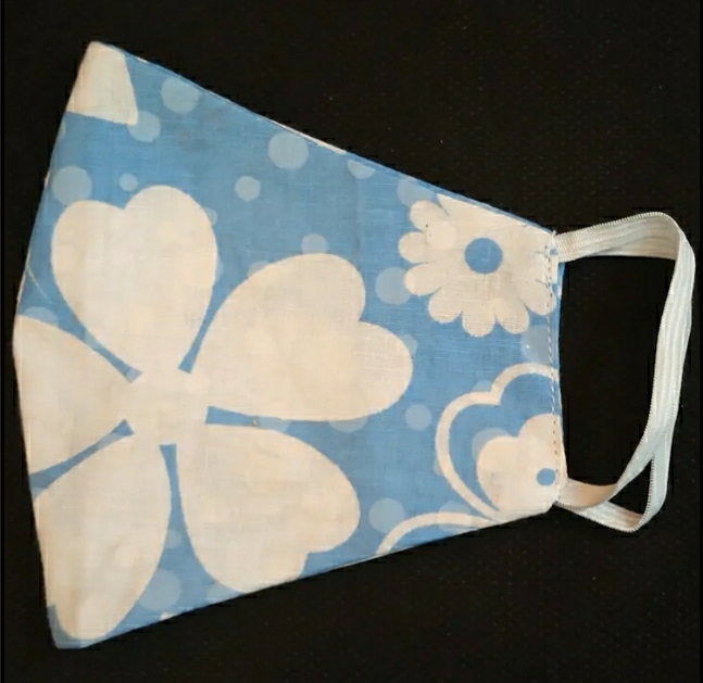 Floral Batik Cotton Face Mask image