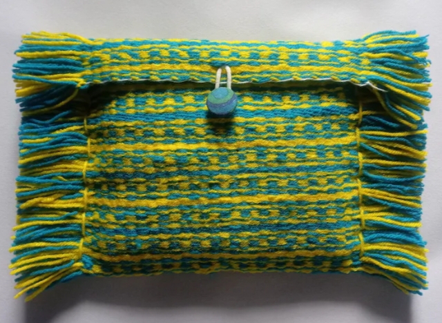 Hand Woven Woollen Hand Purse image