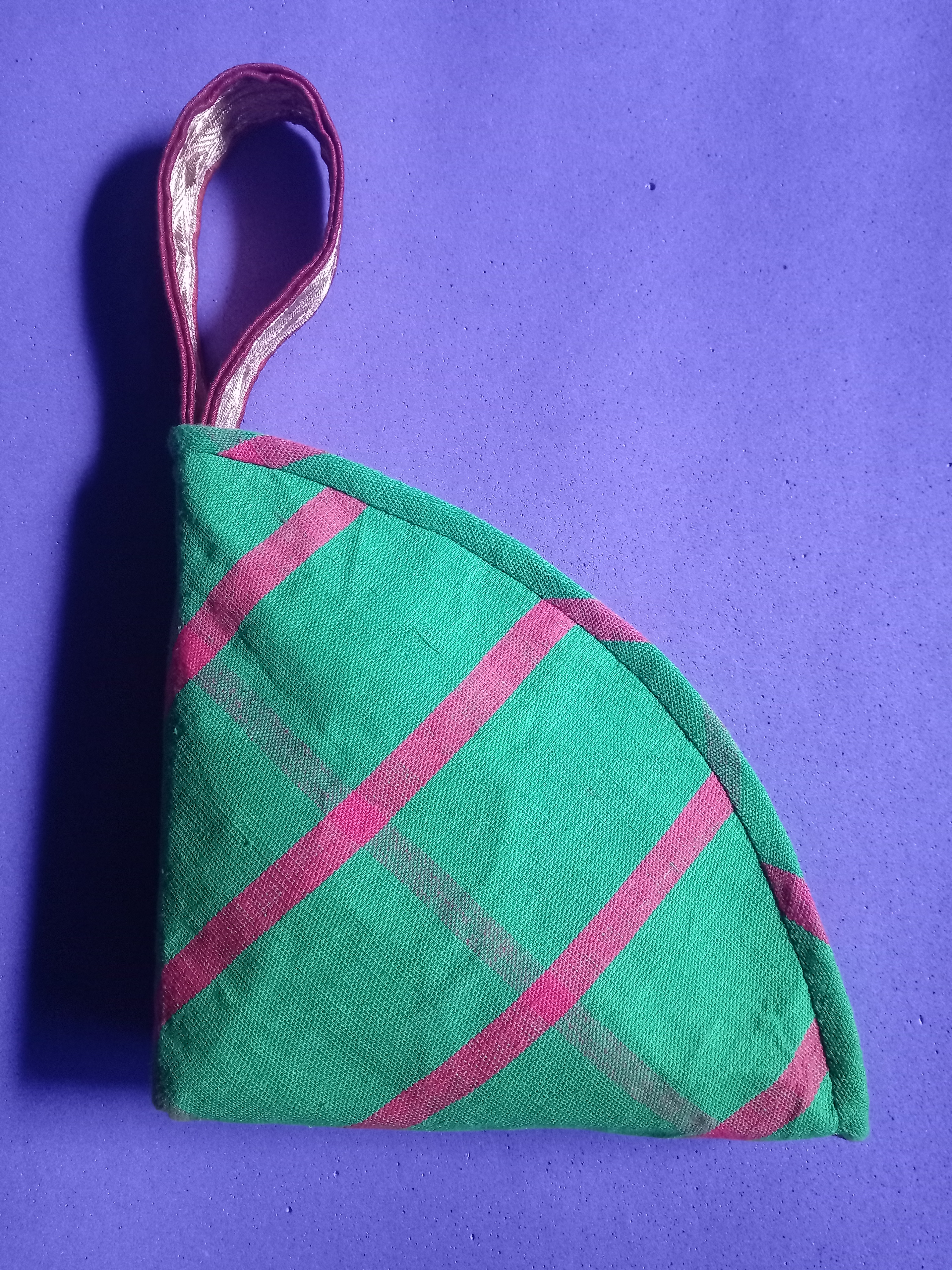 Cotton Triangle Handbag/Pouch  image