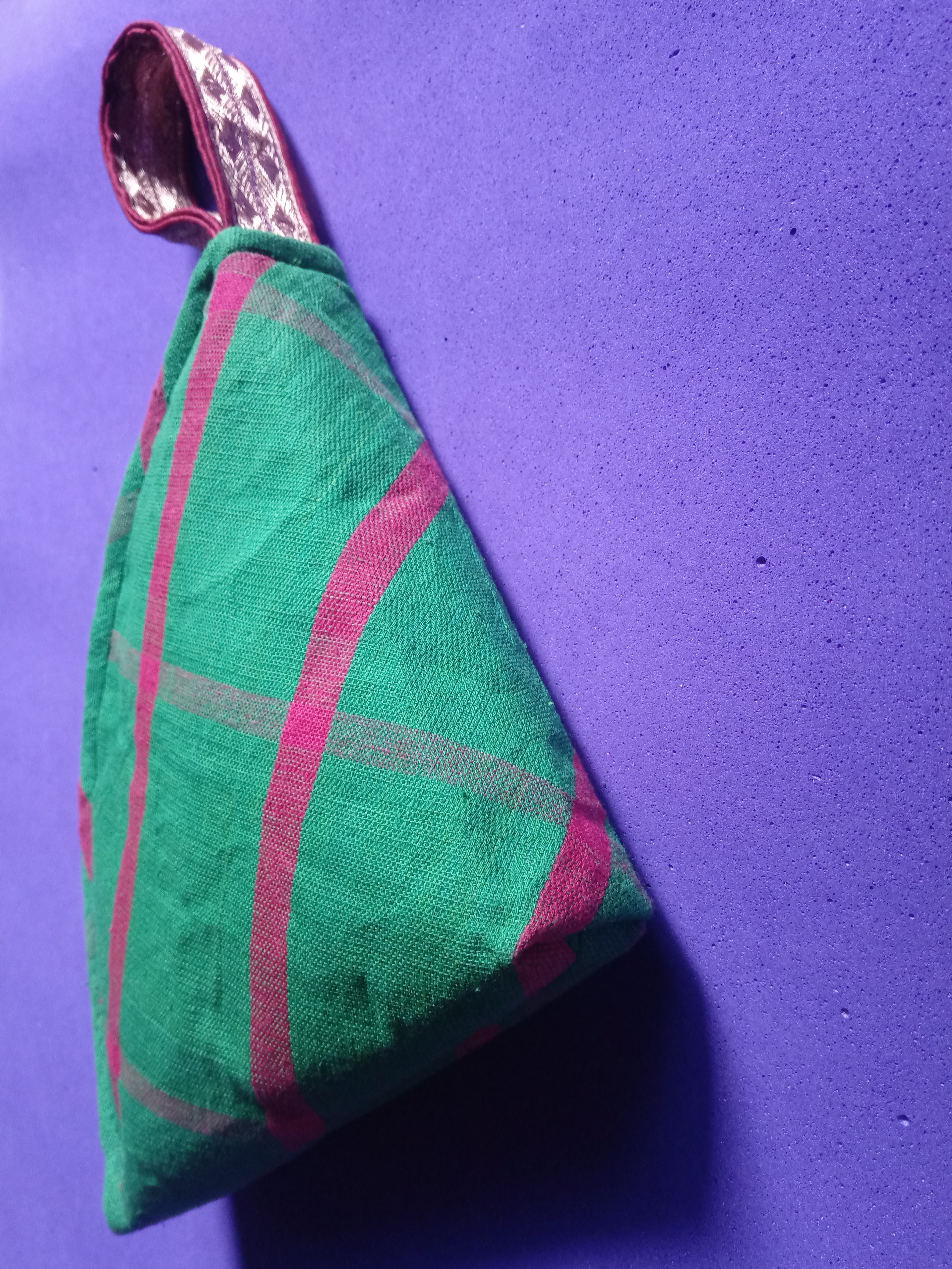 Cotton Triangle Handbag/Pouch  image