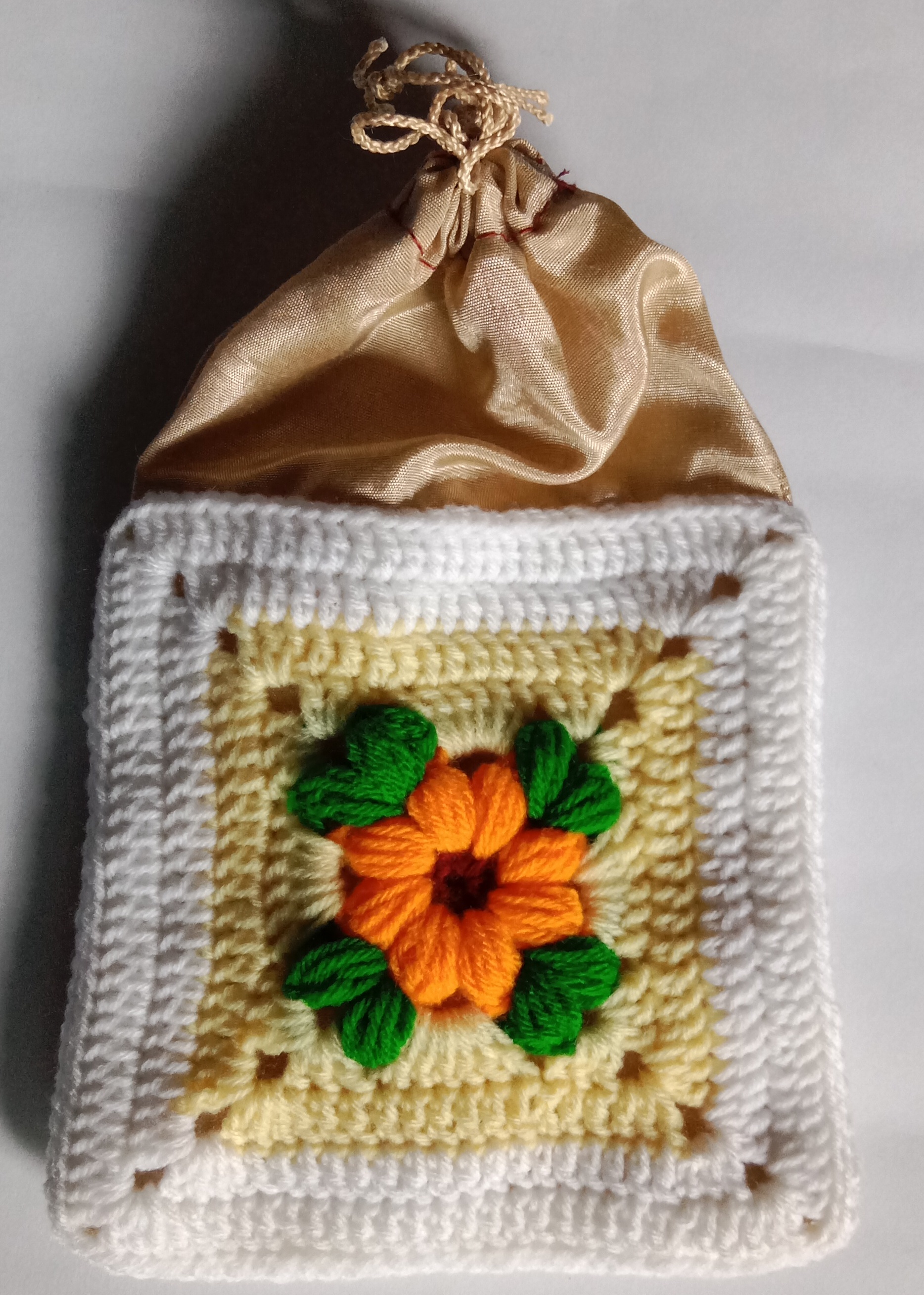 Crochet Woollen Potli Pouch image