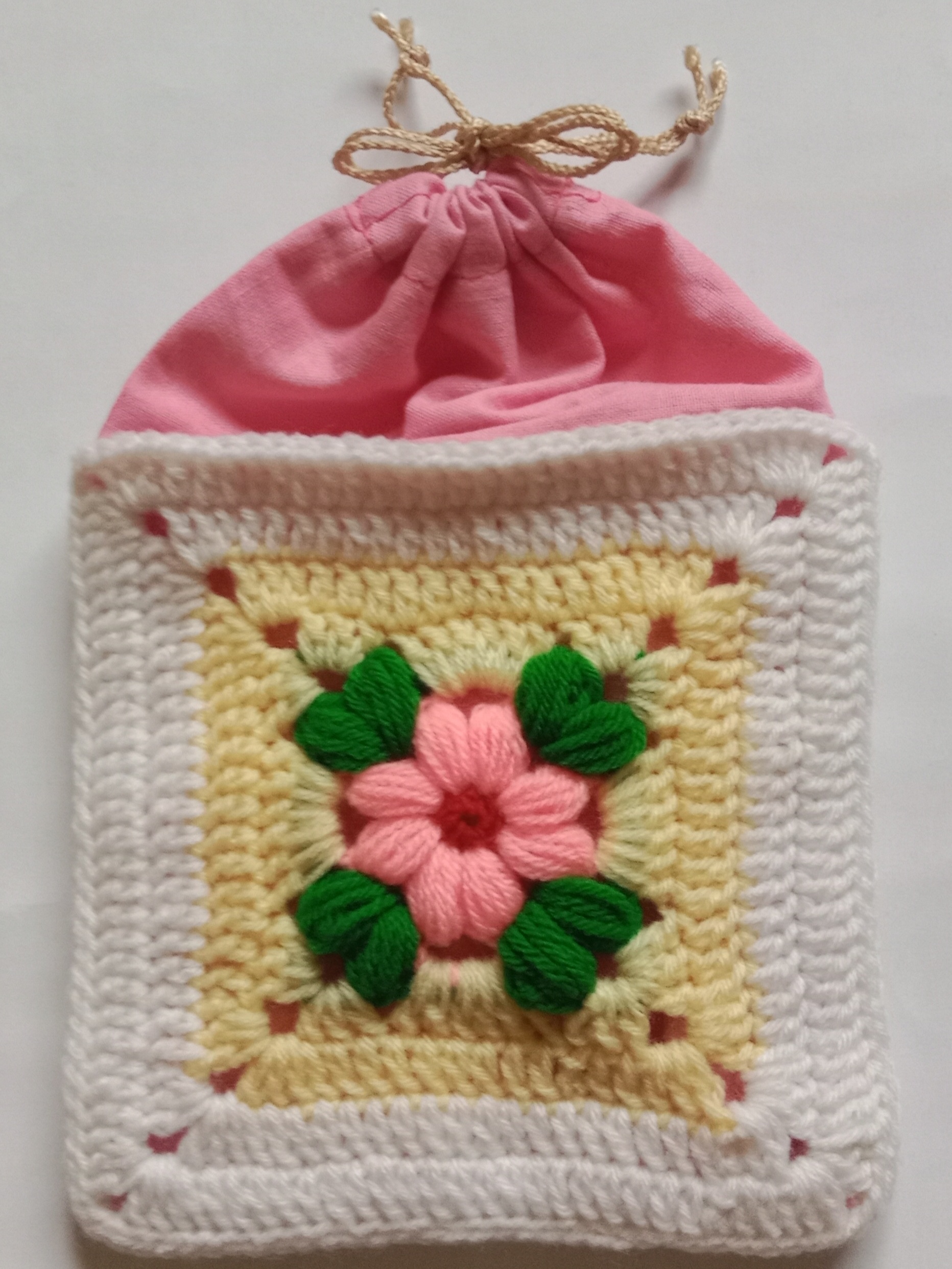 Crochet Woollen Potli Pouch image