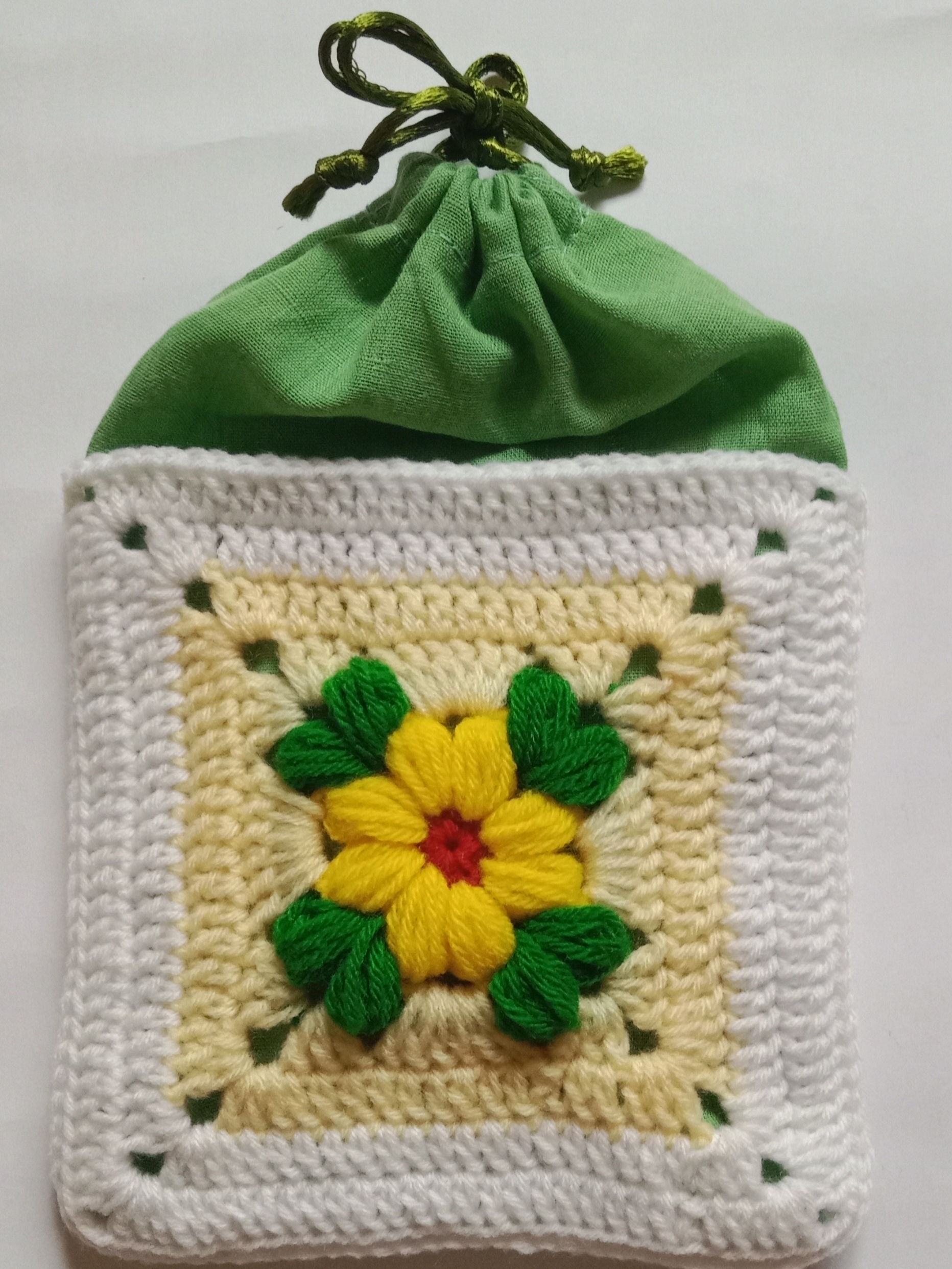 Crochet Woollen Potli Pouch image