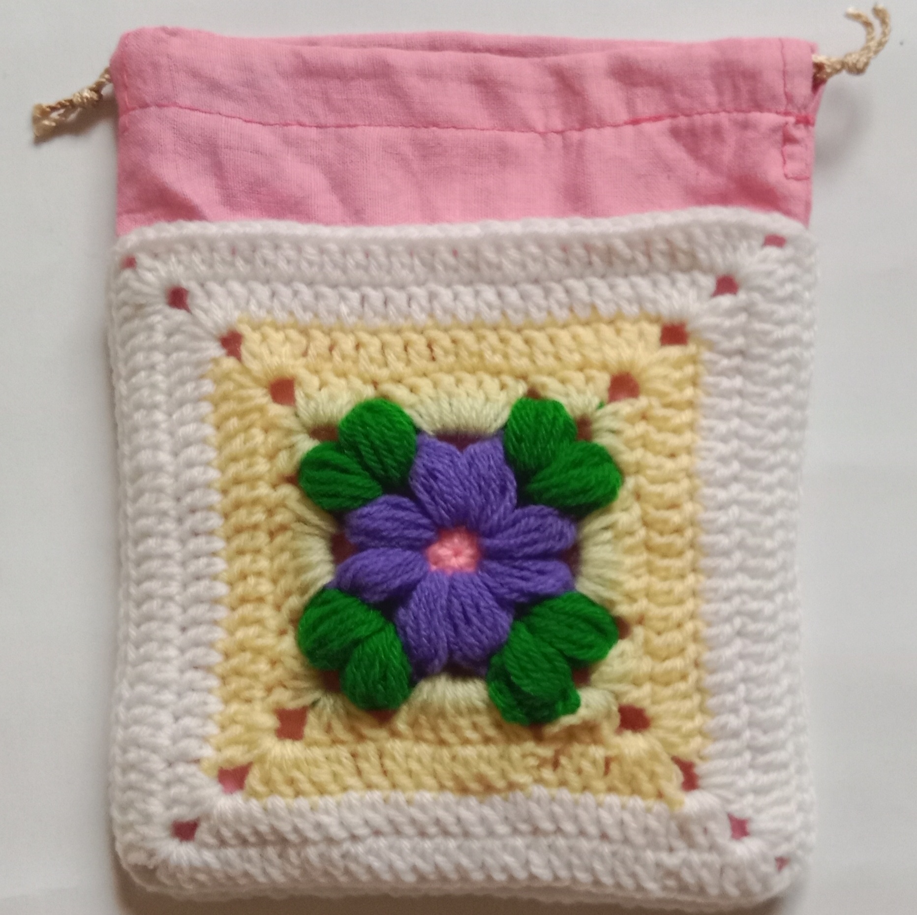Crochet Woollen Potli Pouch image