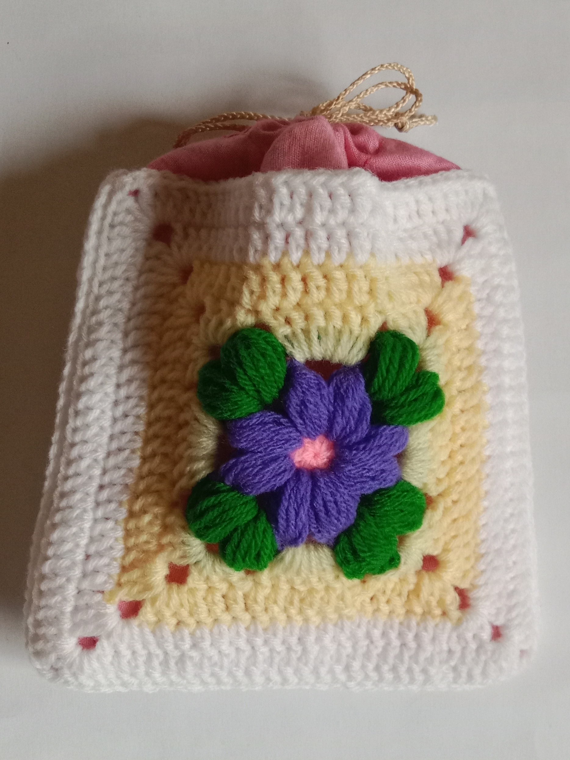 Crochet Woollen Potli Pouch image