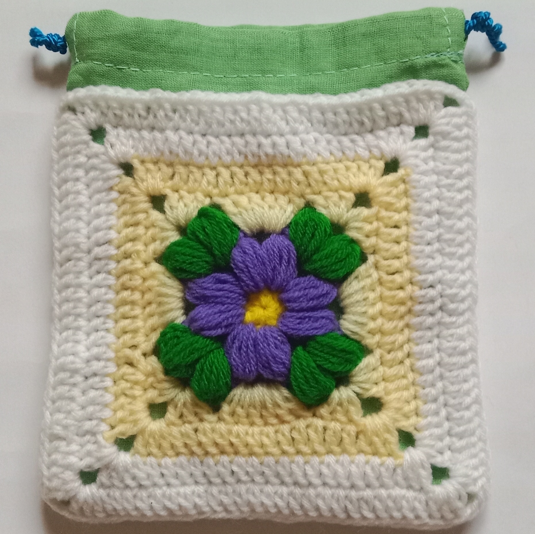 Crochet Woollen Potli Pouch image
