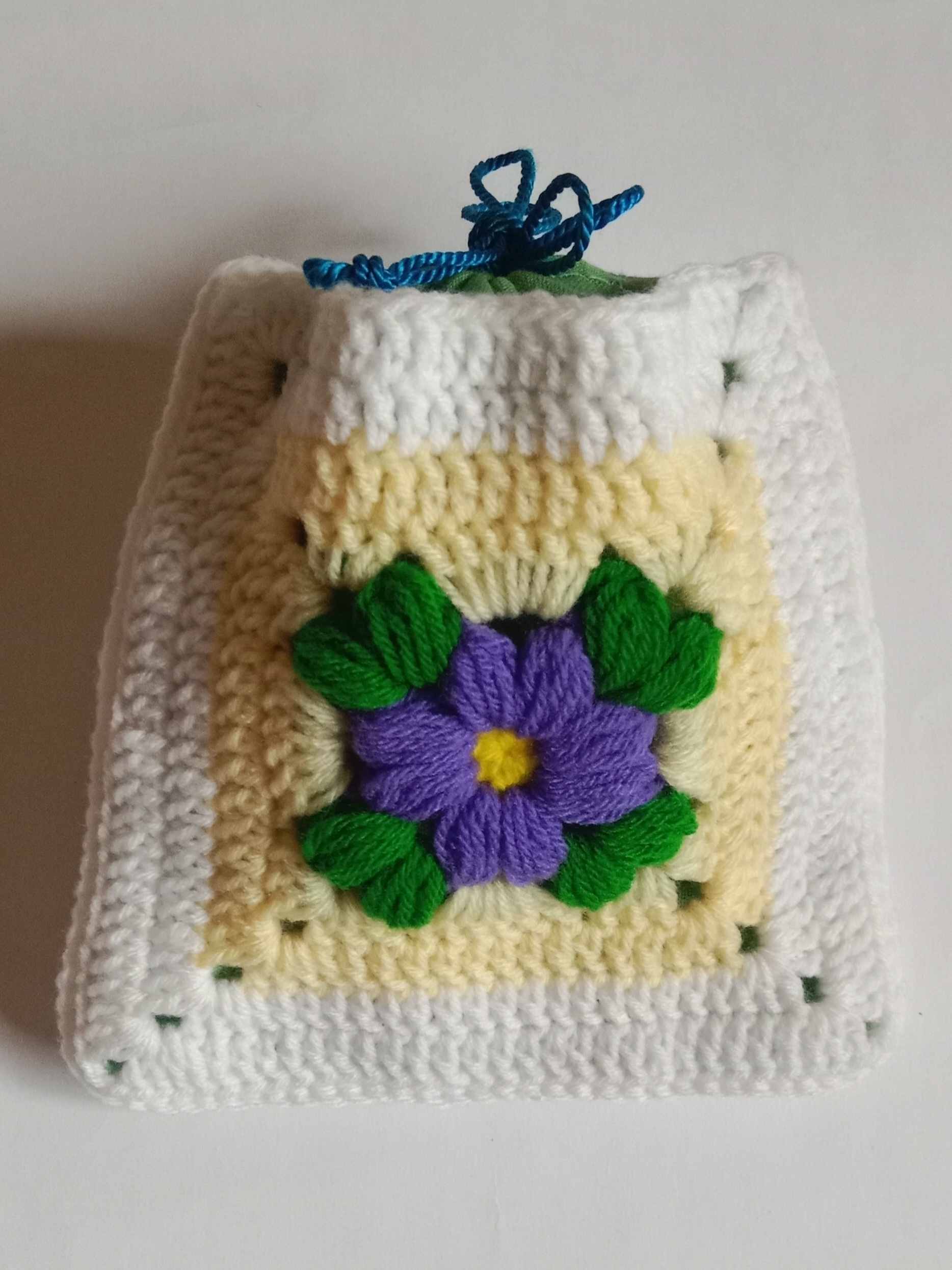 Crochet Woollen Potli Pouch image