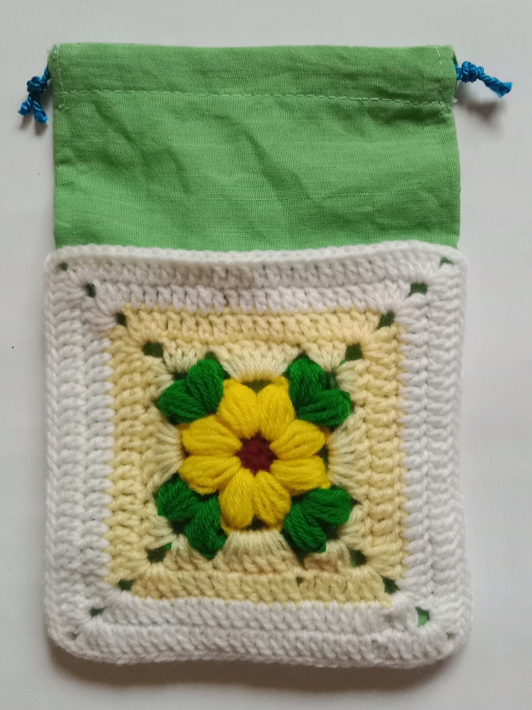 Crochet Woollen Potli Pouch image