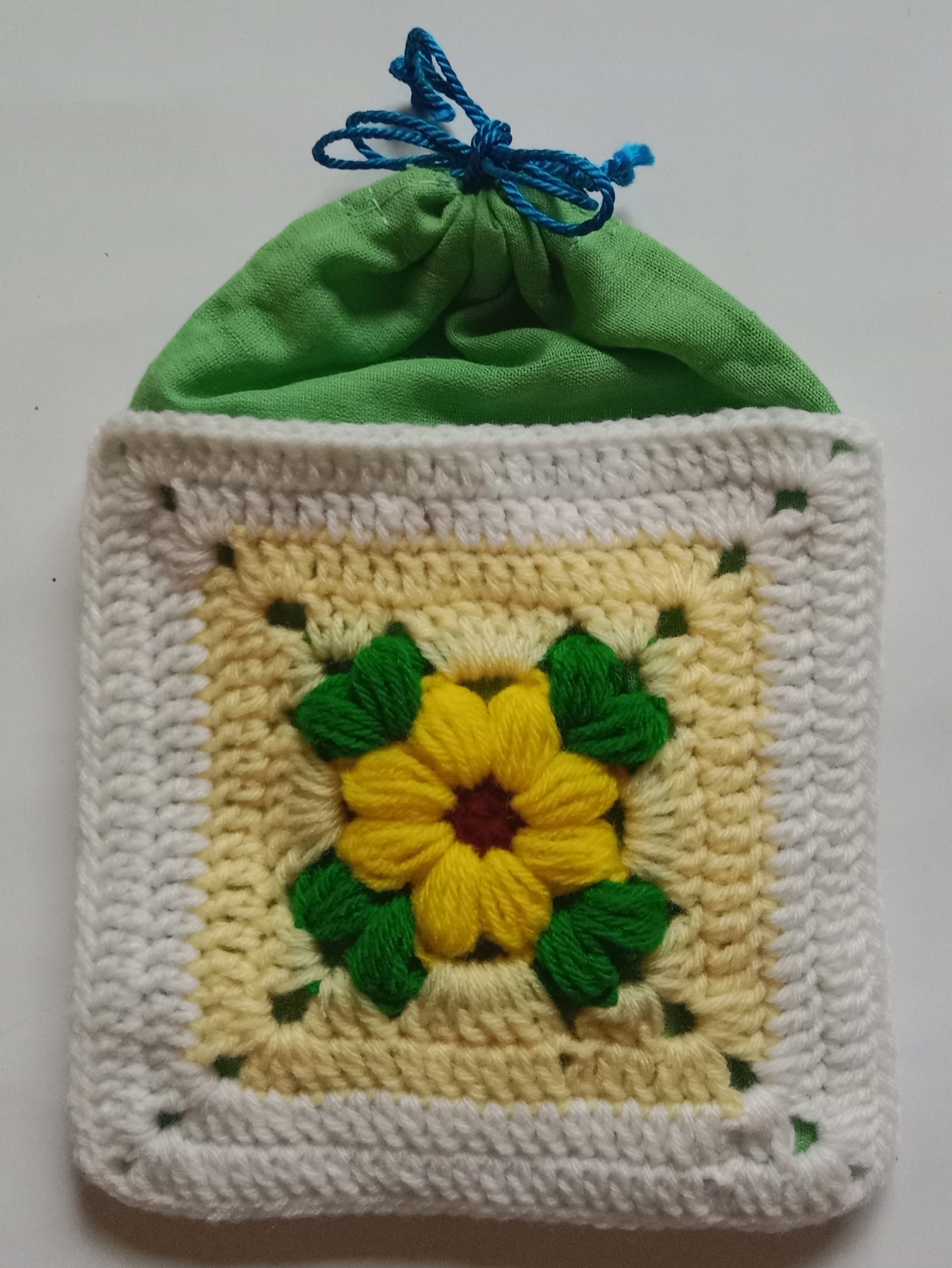 Crochet Woollen Potli Pouch image