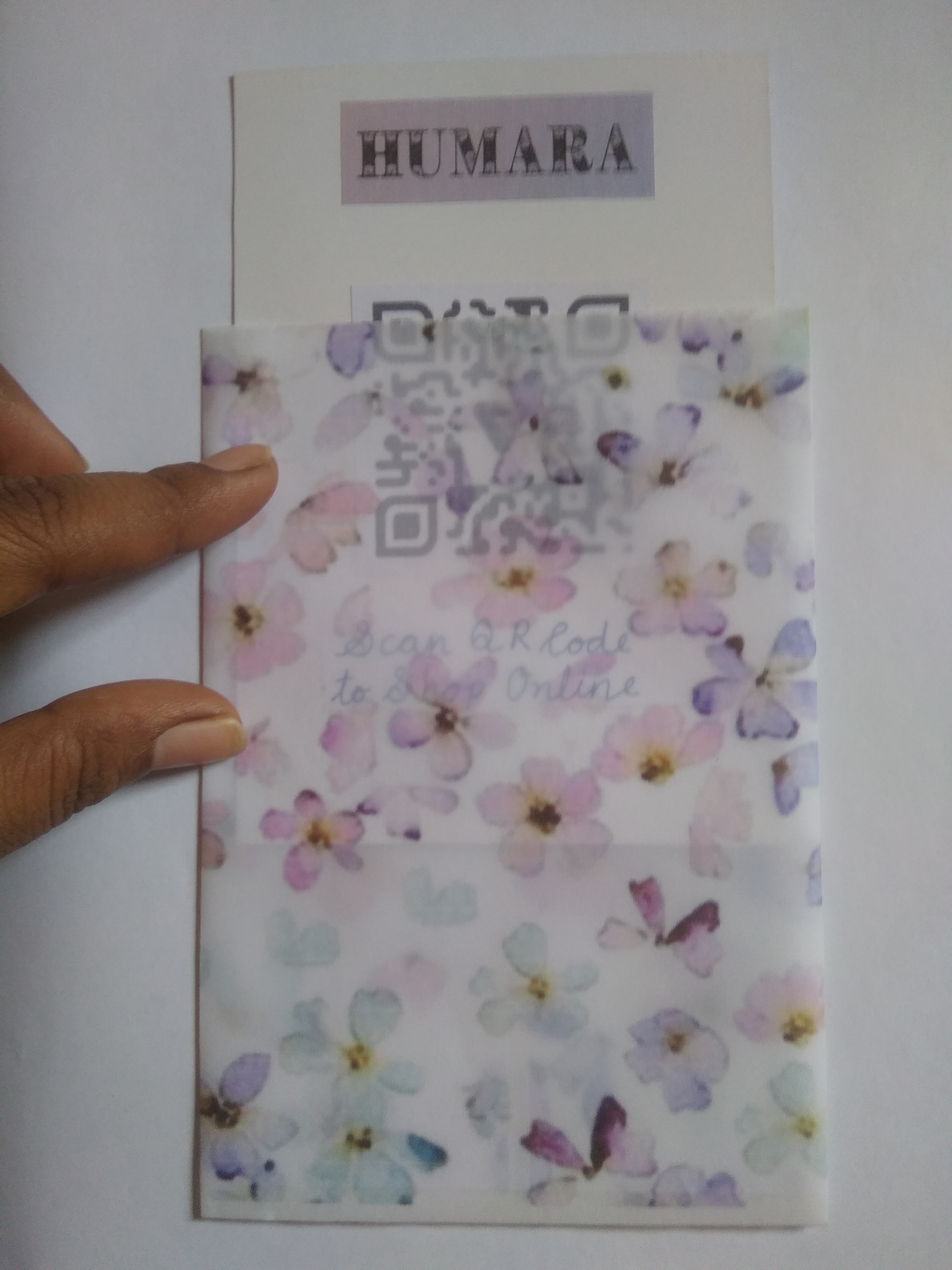 Digital Ditsy Printed Translucent Paper Pocket image