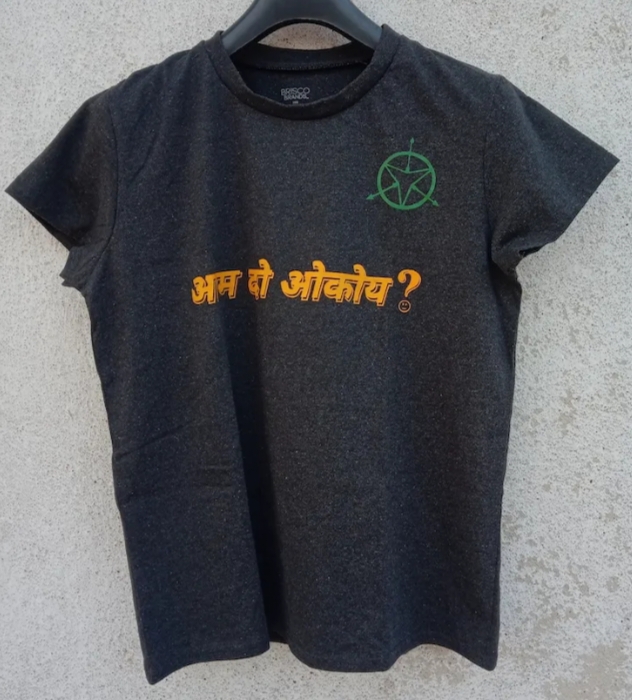आम दो ओकोय? (Who Are You?) Digital Printed T-shirt image