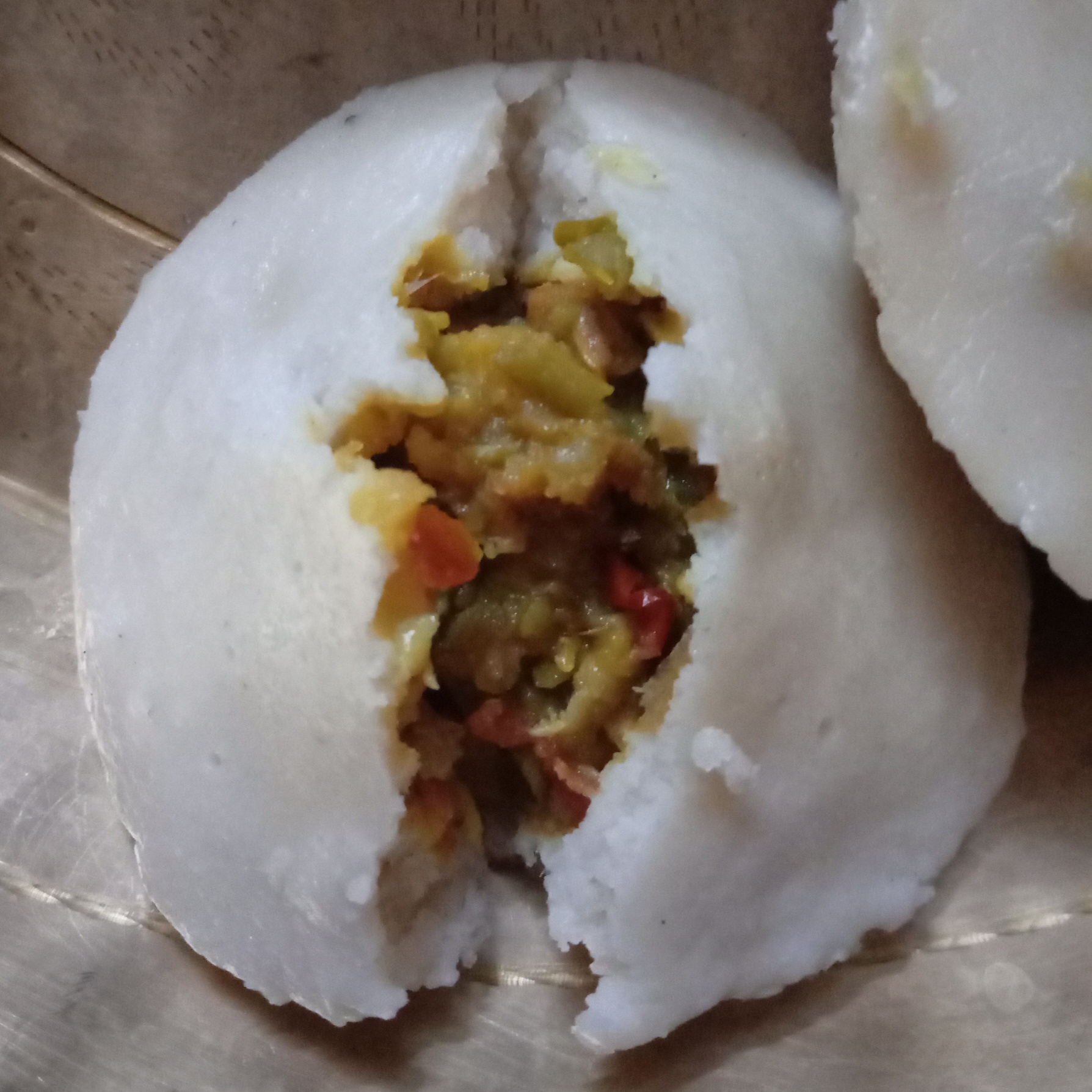 Masala Aloo Stuffed Idli image