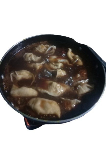 Cheese Filled Momos with Soup (10 pcs) image