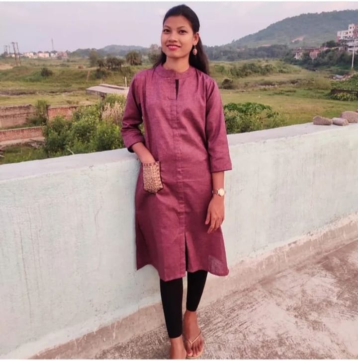 Ladies Poly Cotton Kurta image