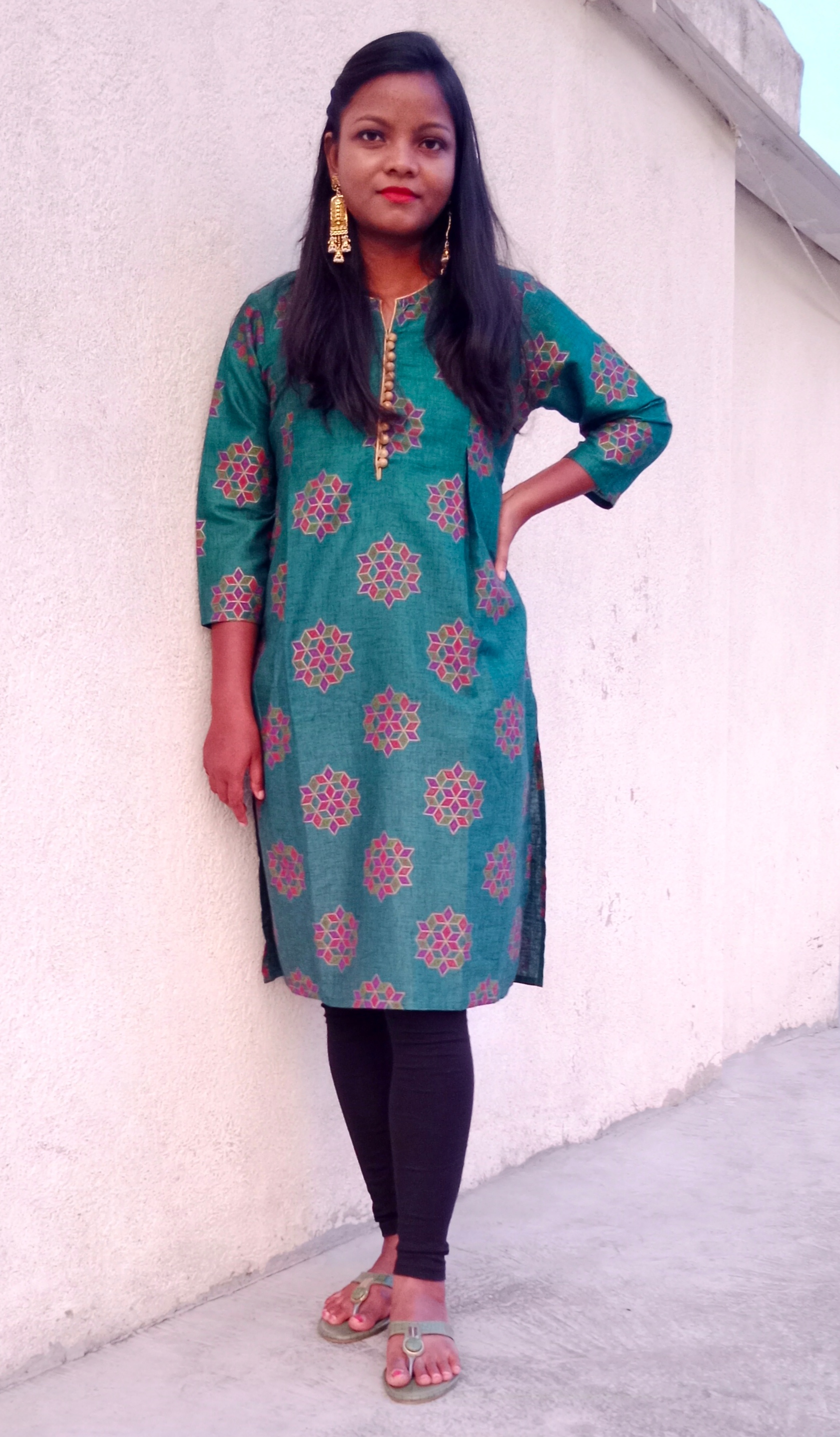 Ladies Poly Cotton Kurta image