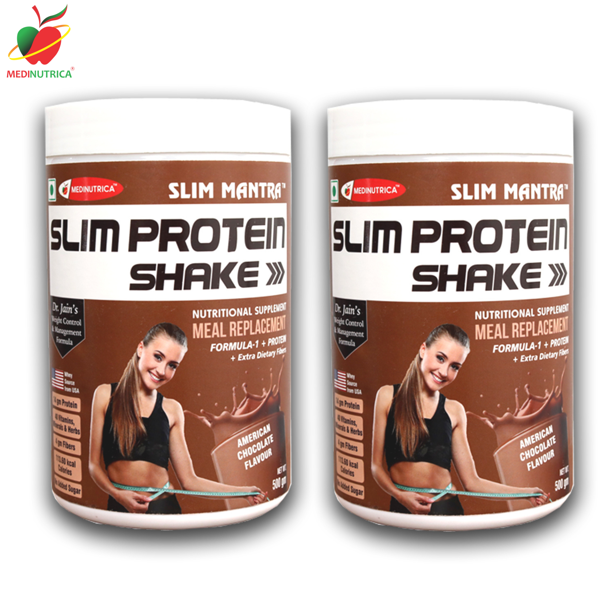 Slim Protein Shake & Detox Tea Combo Pack Of 2 image