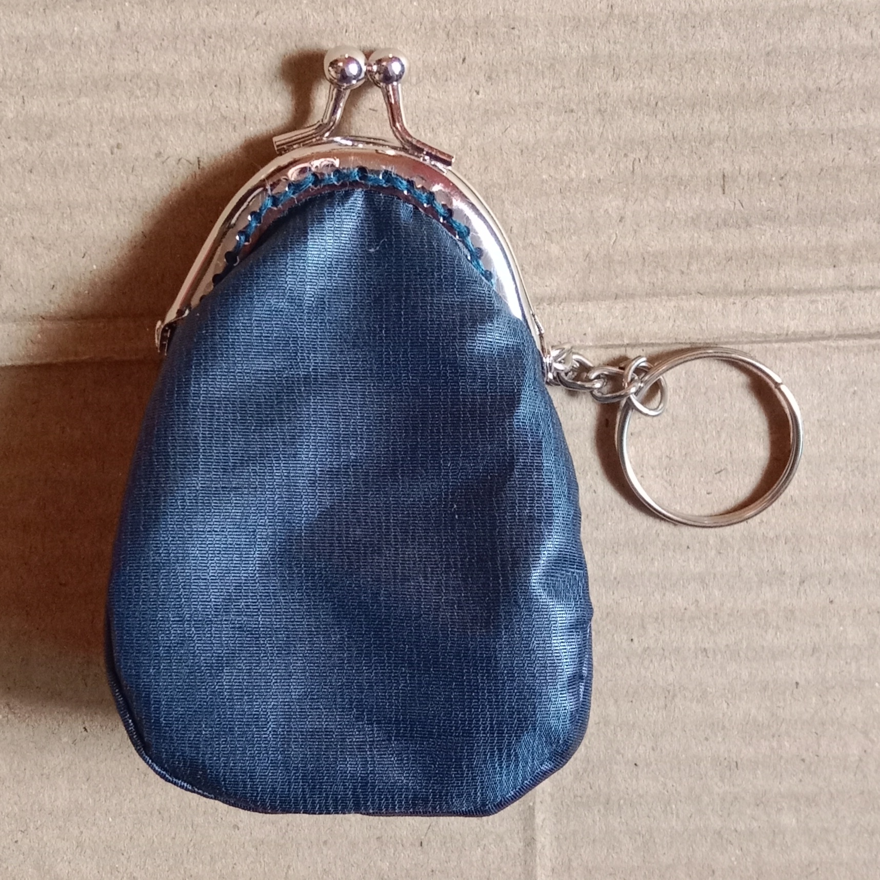 Fabric Mini Coin Clutch with Keychain image