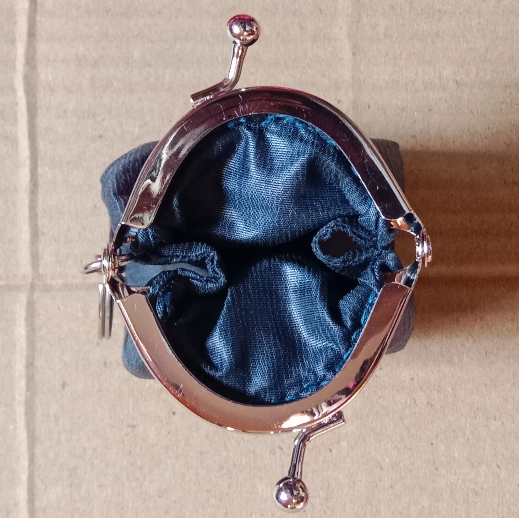 Fabric Mini Coin Clutch with Keychain image