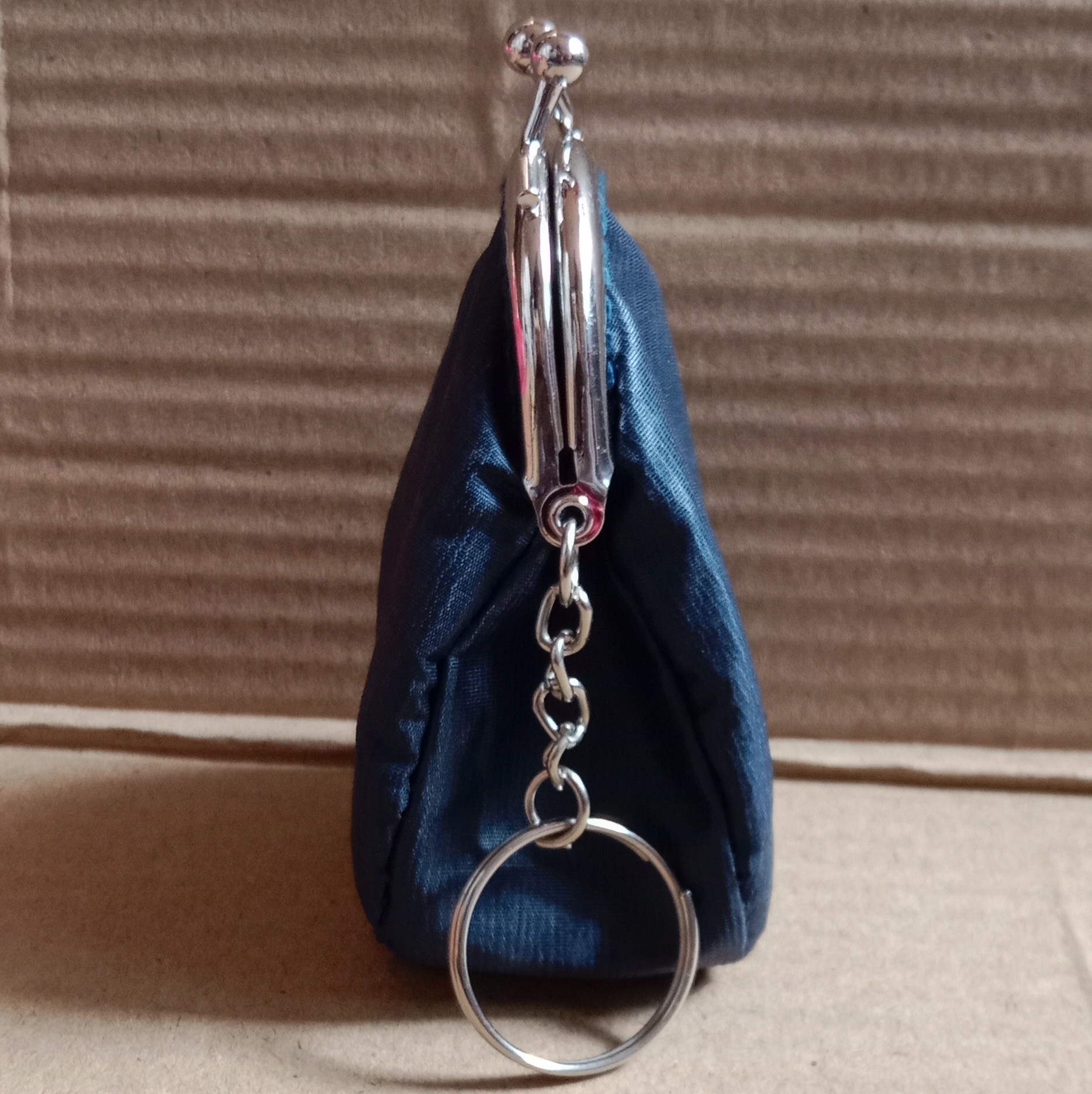 Fabric Mini Coin Clutch with Keychain image