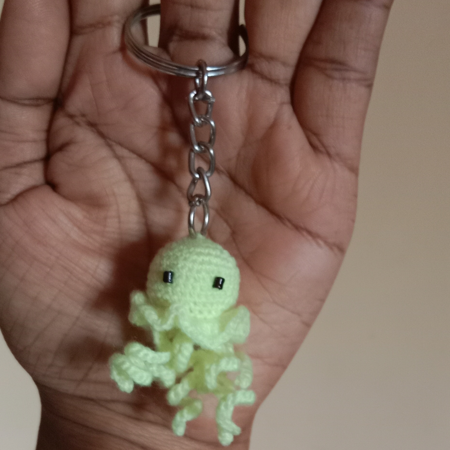 Crochet Woollen Jellyfish Kechain image