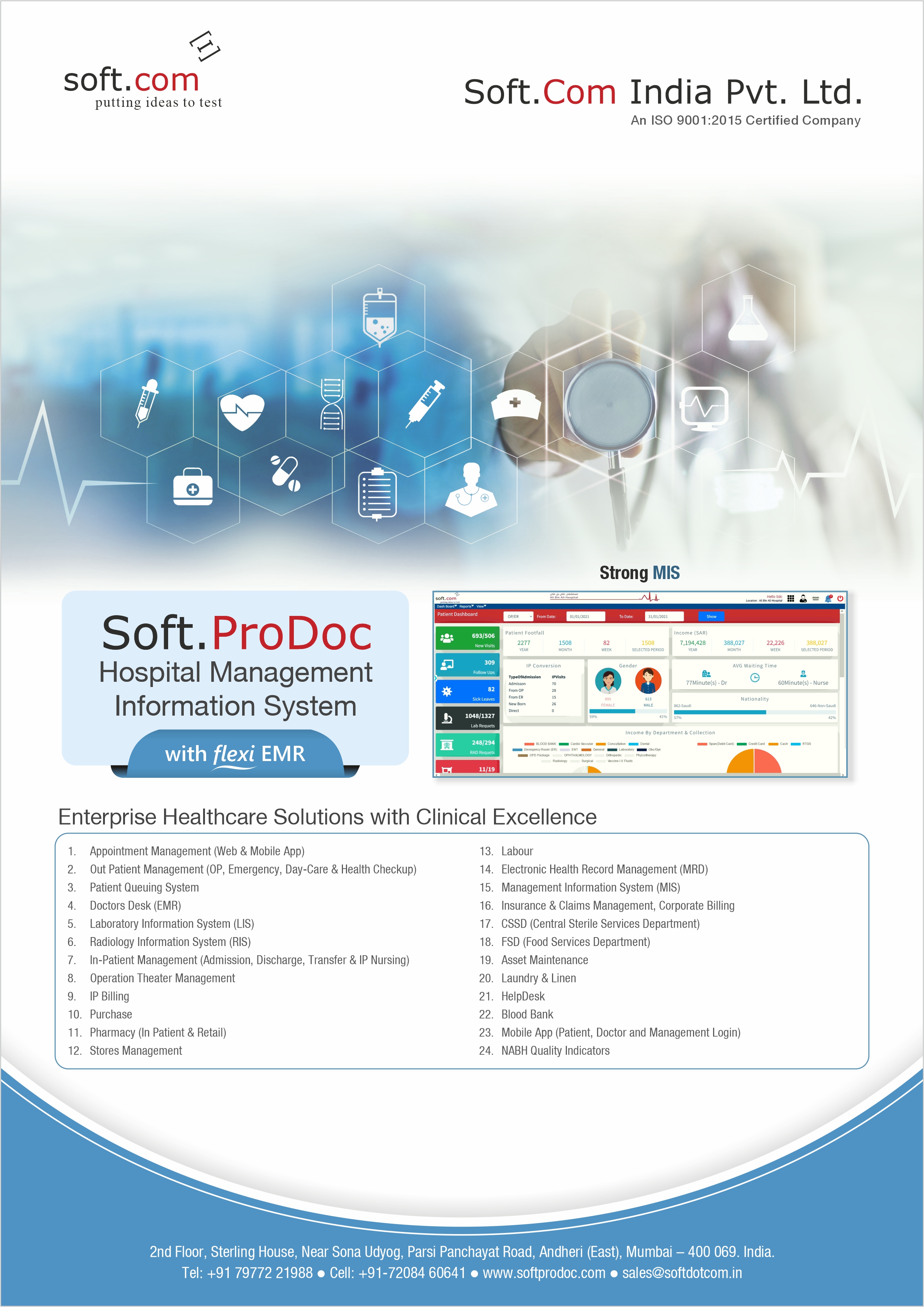 Soft.ProDoc Enterprise Hospital Managament Information System HMIS image