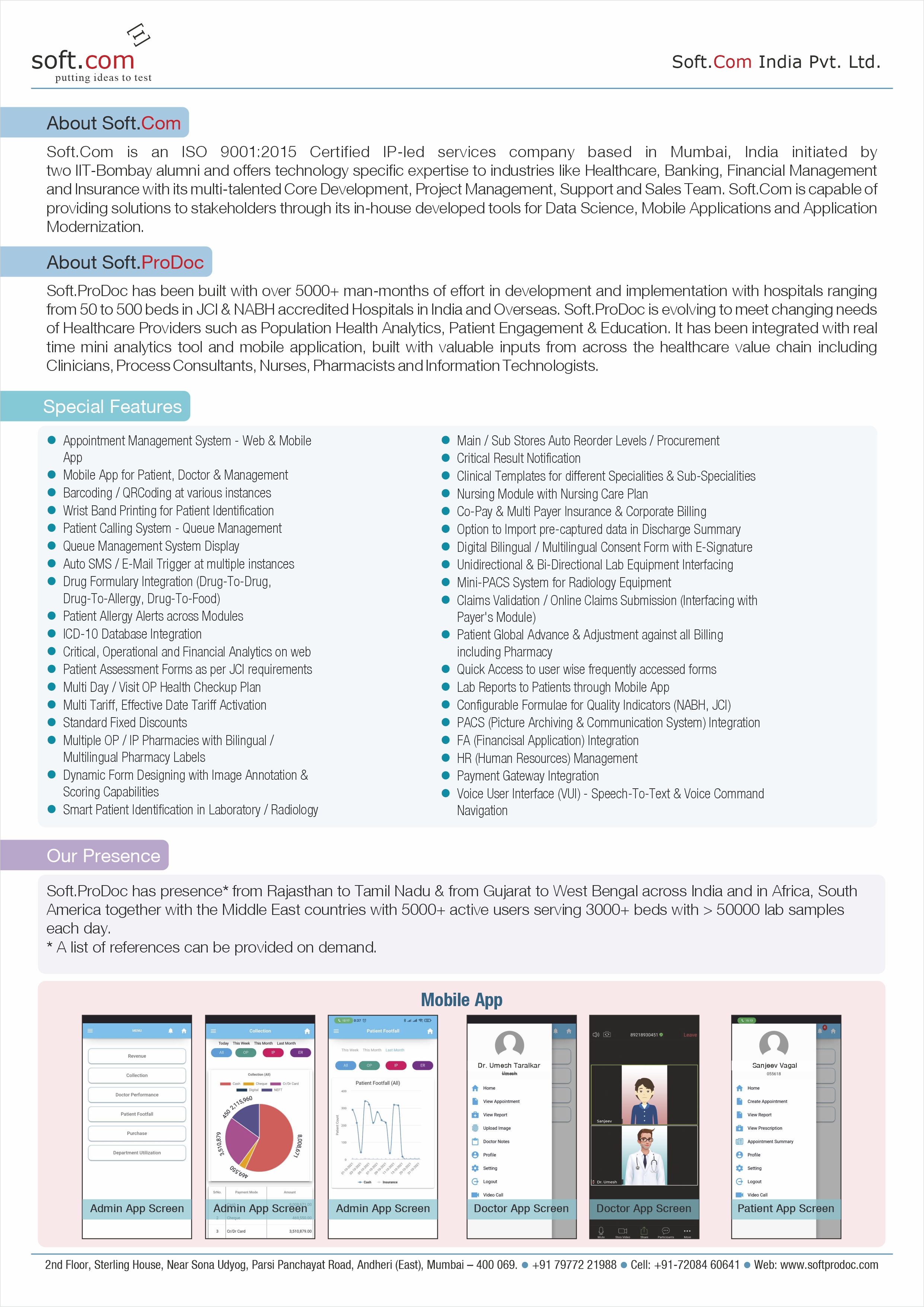 Soft.ProDoc Enterprise Hospital Managament Information System HMIS image