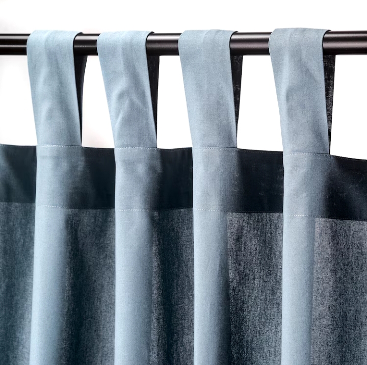 1 pc Solid Plain Curtain or Parda Stitching  image