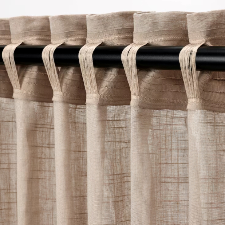 1 pc Solid Plain Curtain or Parda Stitching  image